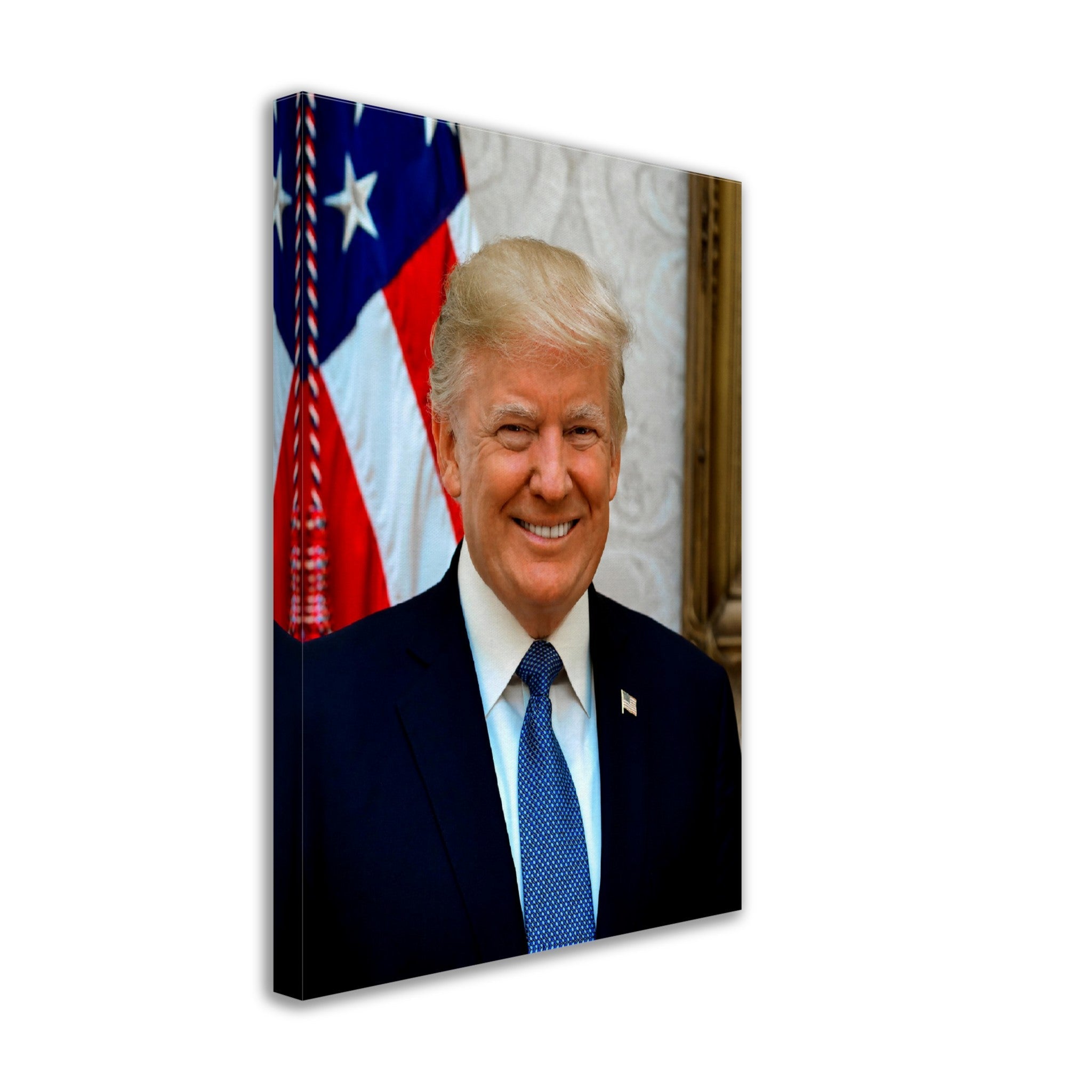 Donald Trump Canvas, 45th President Of These United States, Vintage Photo Portrait - Donald Trump Canvas Print - WallArtPrints4U