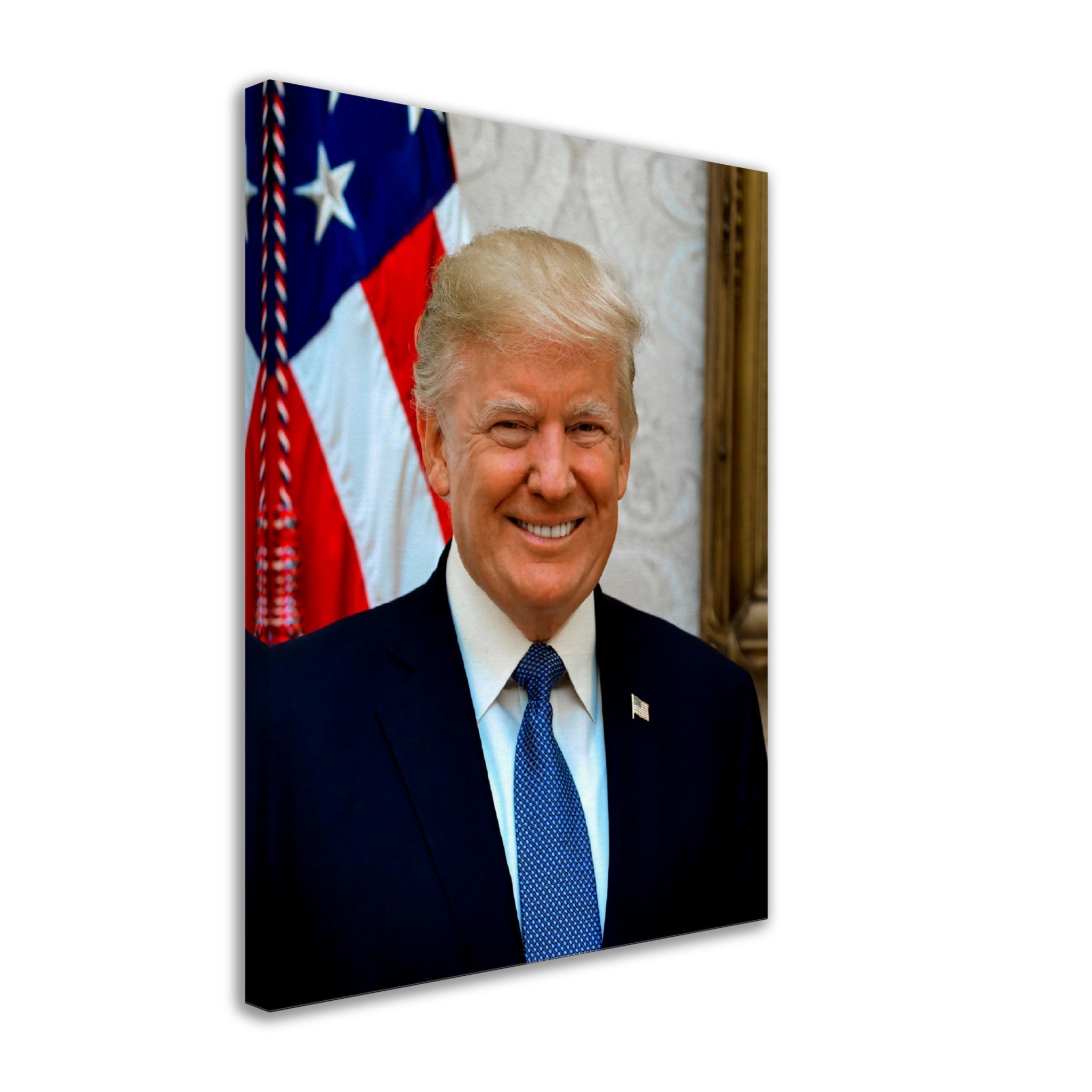 Donald Trump Canvas, 45th President Of These United States, Vintage Photo Portrait - Donald Trump Canvas Print - WallArtPrints4U