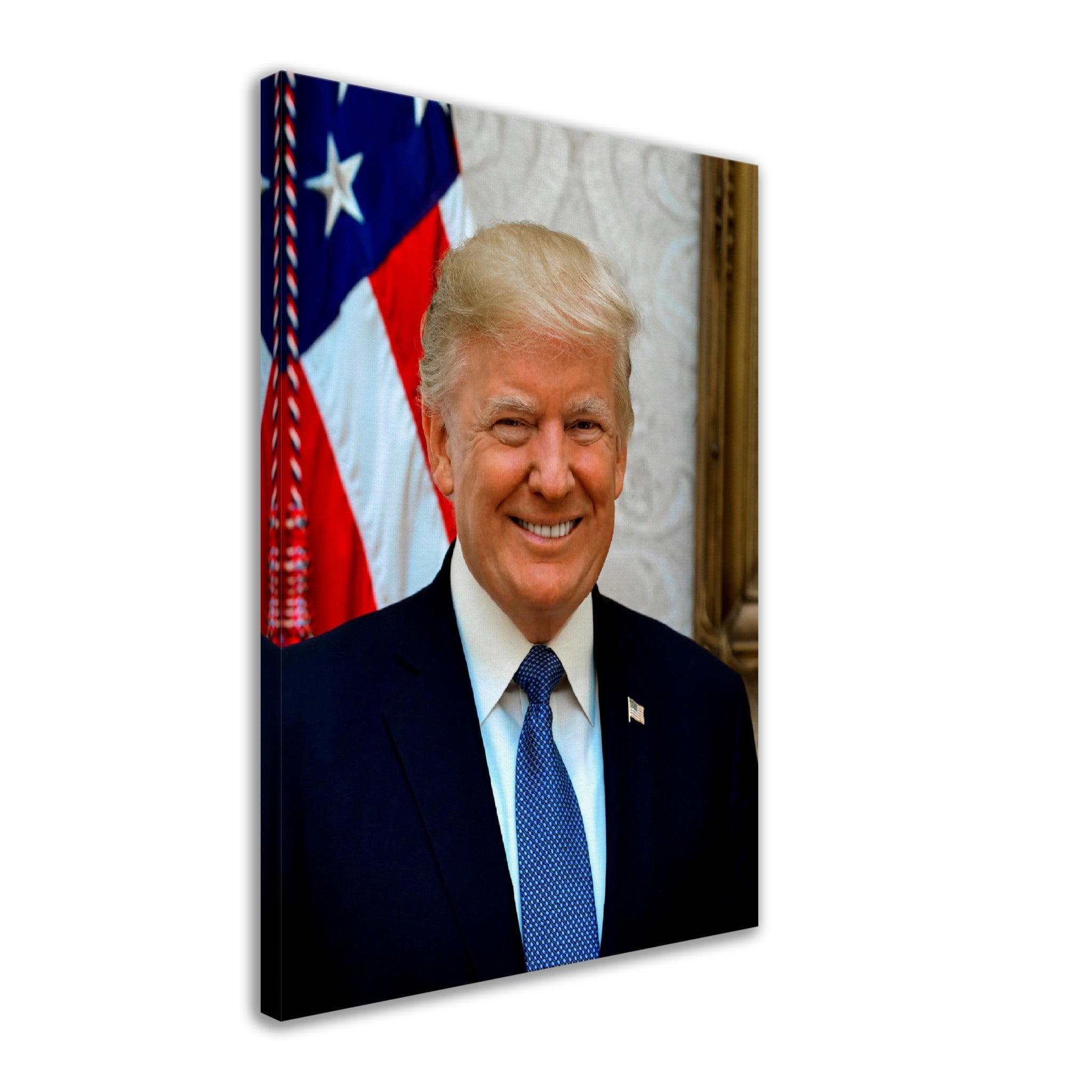 Donald Trump Canvas, 45th President Of These United States, Vintage Photo Portrait - Donald Trump Canvas Print - WallArtPrints4U