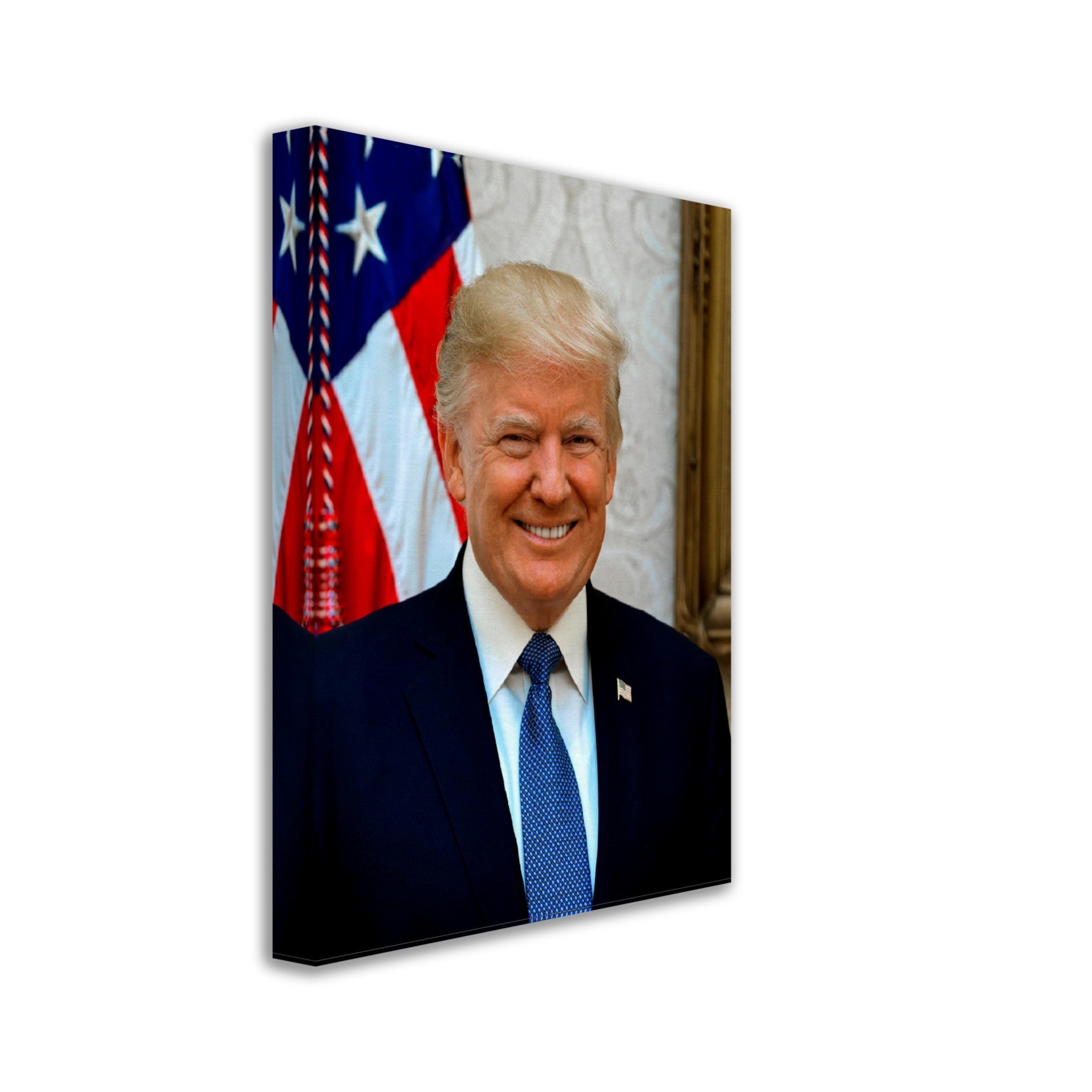 Donald Trump Canvas, 45th President Of These United States, Vintage Photo Portrait - Donald Trump Canvas Print - WallArtPrints4U