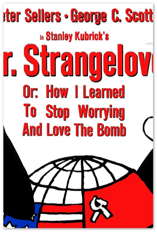 Dr Strangelove Poster, Vintage Movie Poster 1964 Poster Film Art - Peter Sellers, George C Scott, Stanley Kubrick - WallArtPrints4U