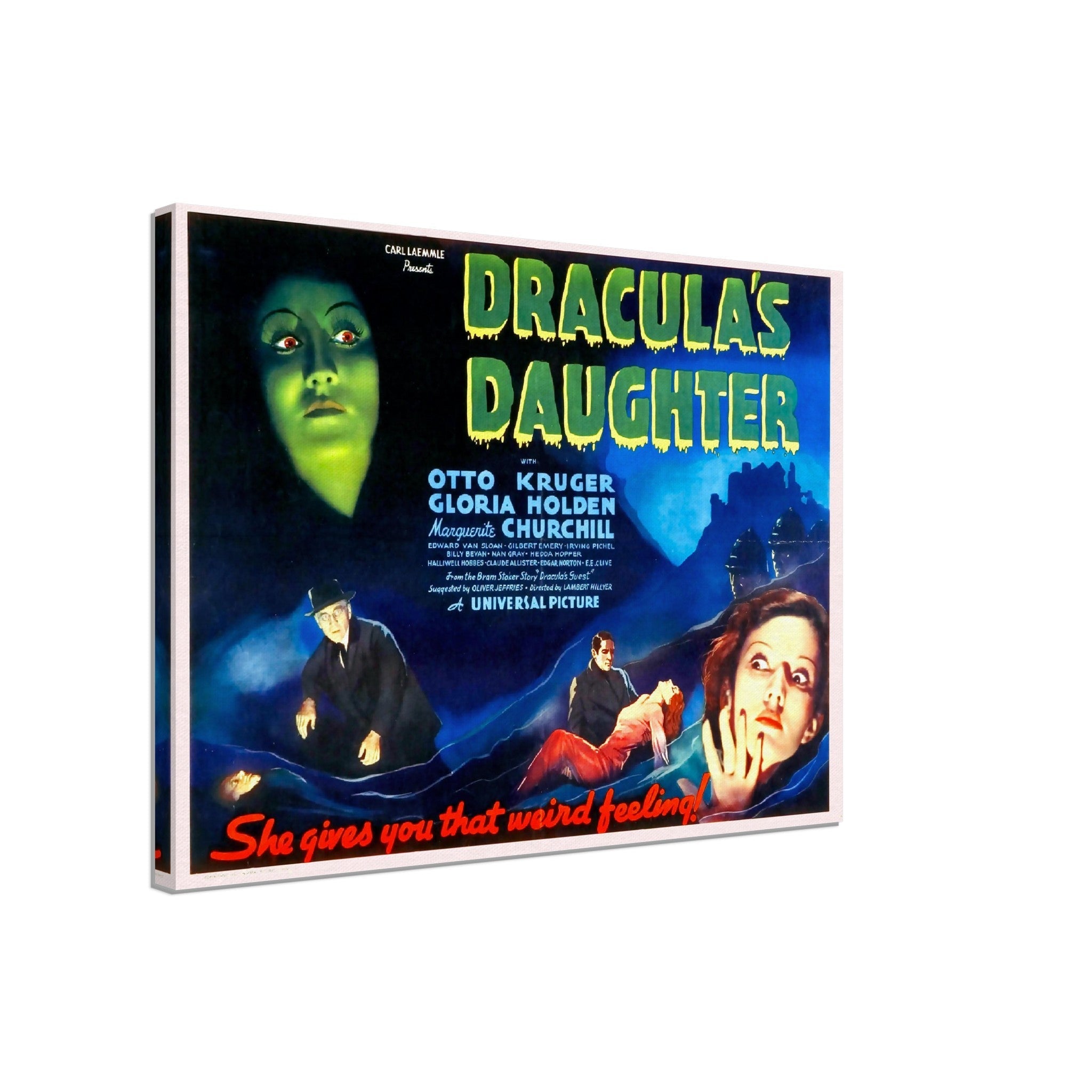 Dracula'S Daughter Canvas, Vintage Horror Movie Canvas 1936 Canvas Film Art - Gloria Holden, Otto Kruger - WallArtPrints4U
