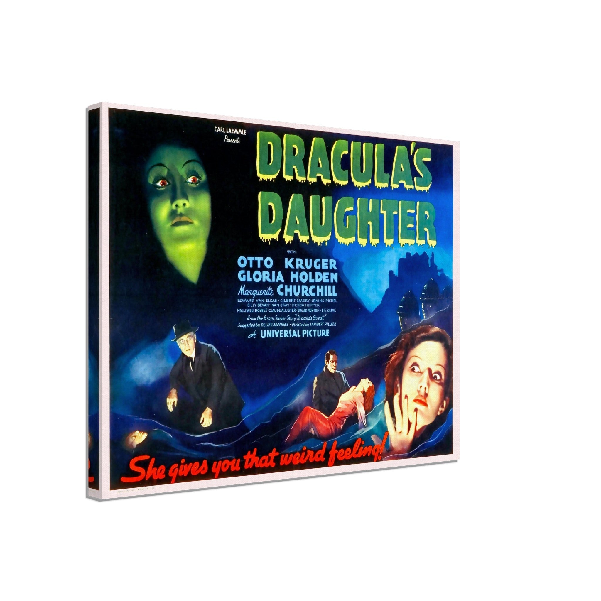 Dracula'S Daughter Canvas, Vintage Horror Movie Canvas 1936 Canvas Film Art - Gloria Holden, Otto Kruger - WallArtPrints4U