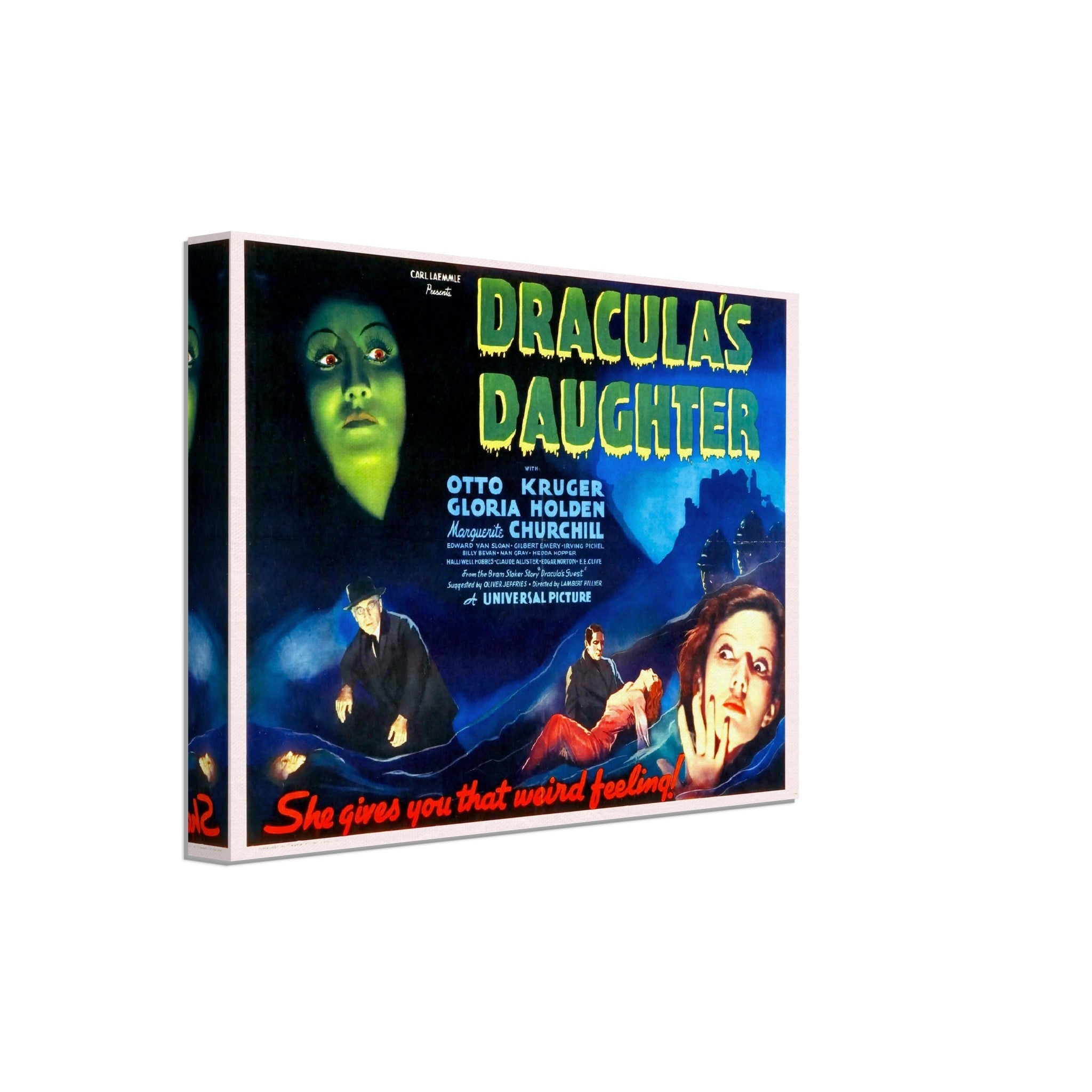 Dracula'S Daughter Canvas, Vintage Horror Movie Canvas 1936 Canvas Film Art - Gloria Holden, Otto Kruger - WallArtPrints4U