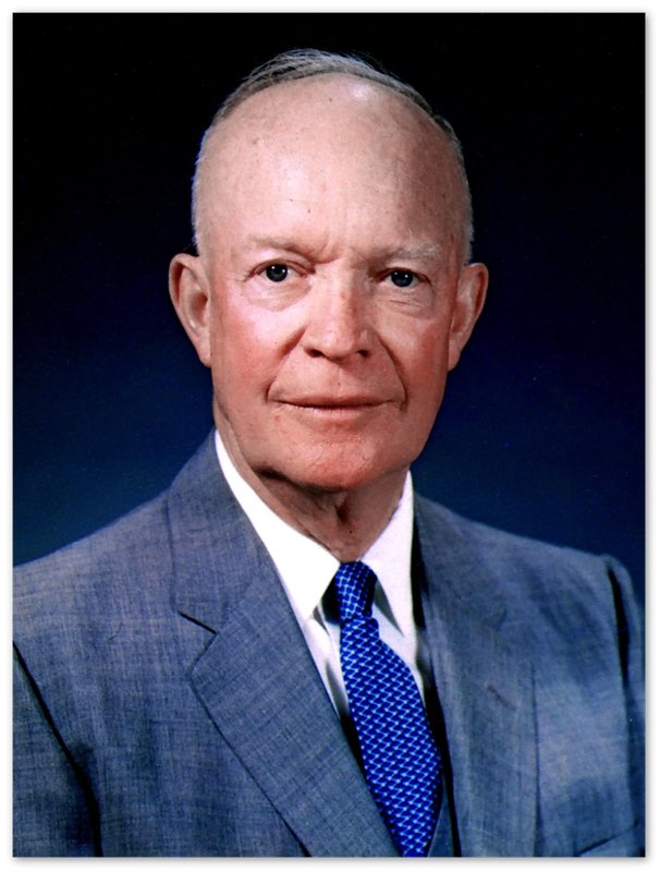 Dwight Eisenhower Poster, 34th President Of These United States, Vintage Photo Portrait Dwight Eisenhower Print - WallArtPrints4U