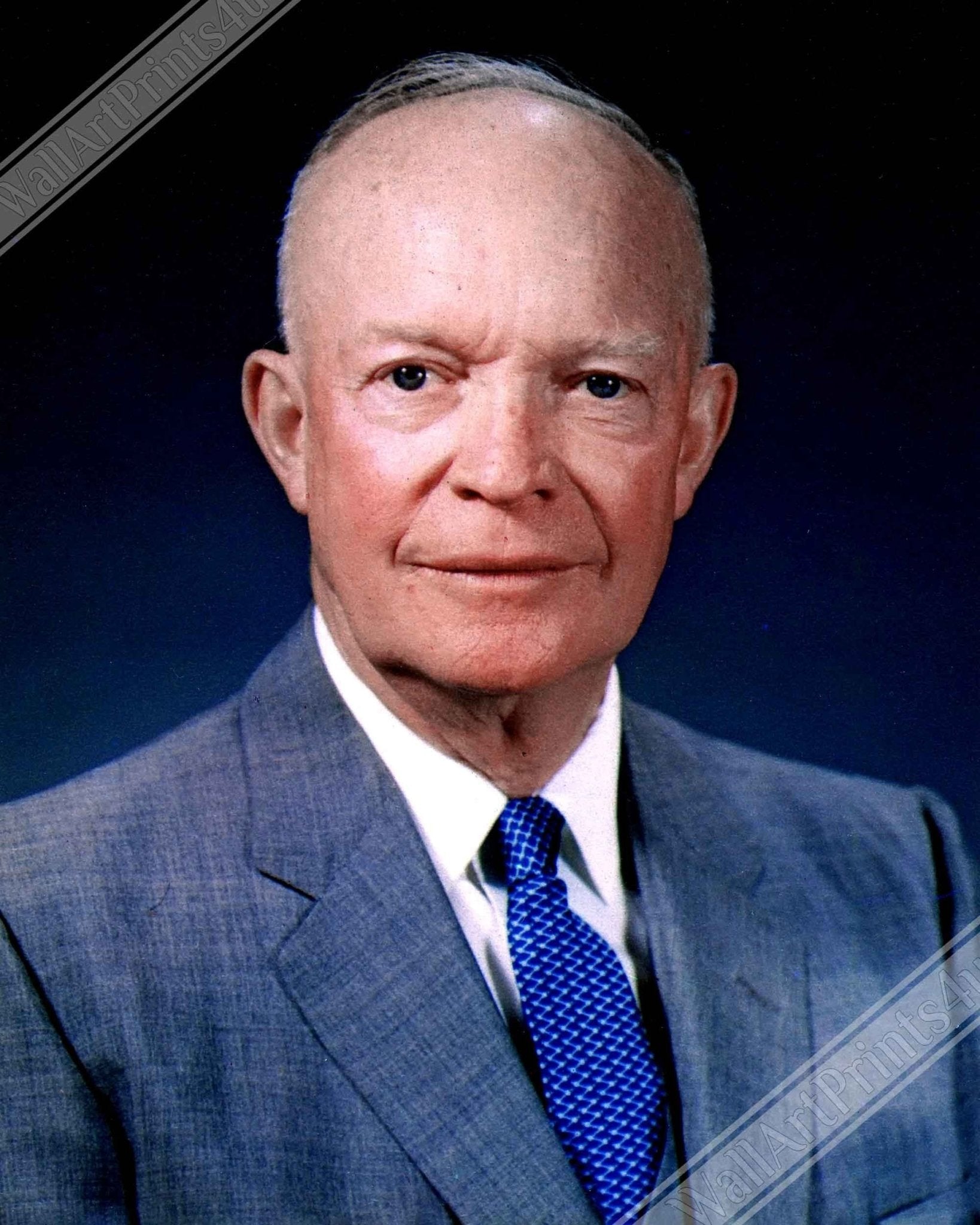 Dwight Eisenhower Poster, 34th President Of These United States, Vintage Photo Portrait Dwight Eisenhower Print - WallArtPrints4U