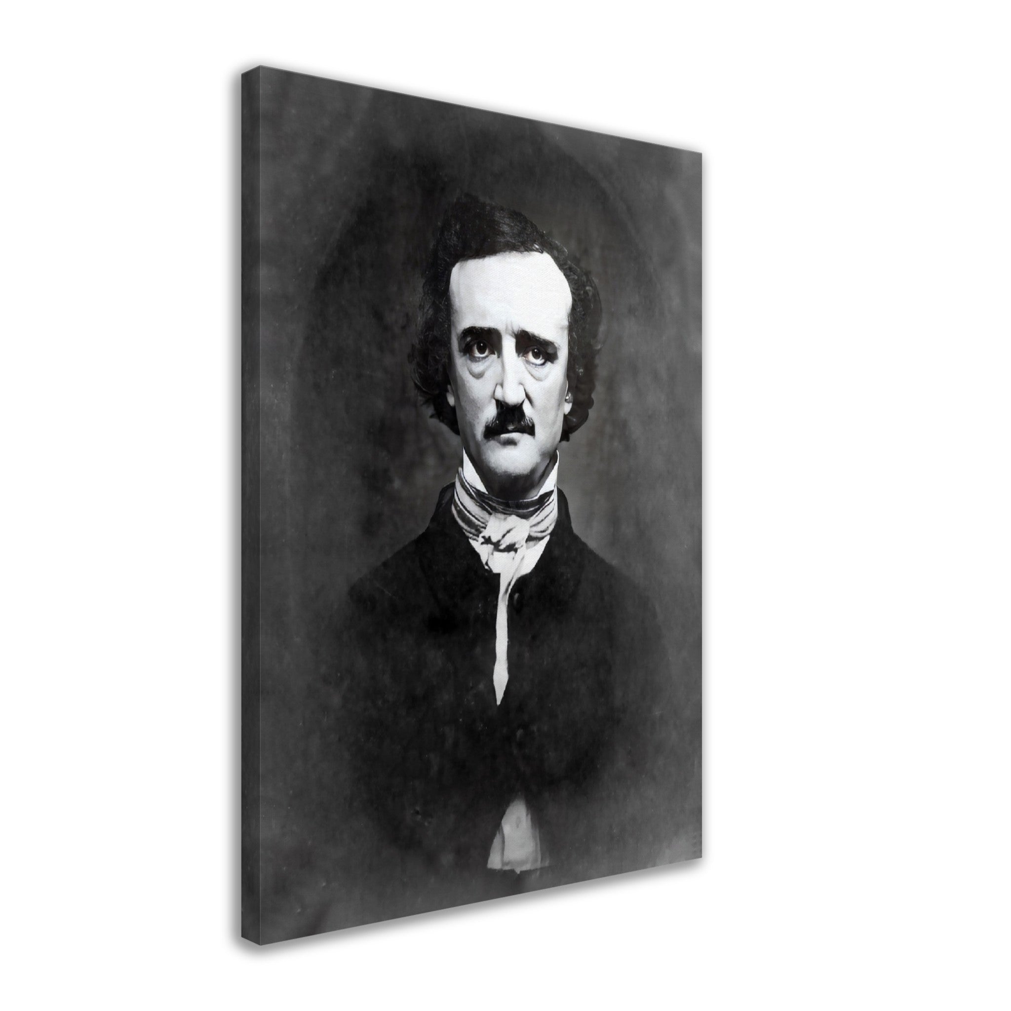 Edgar Allan Poe Canvas, The Raven, American Poet Writer - Edgar Allan Poe Canvas Print - WallArtPrints4U