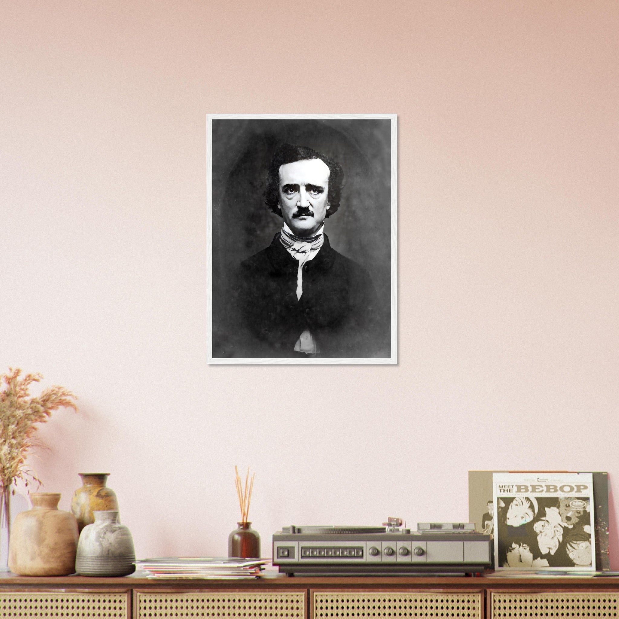 Edgar Allan Poe Framed, The Raven, American Poet Writer - Edgar Allan Poe Framed Print - WallArtPrints4U