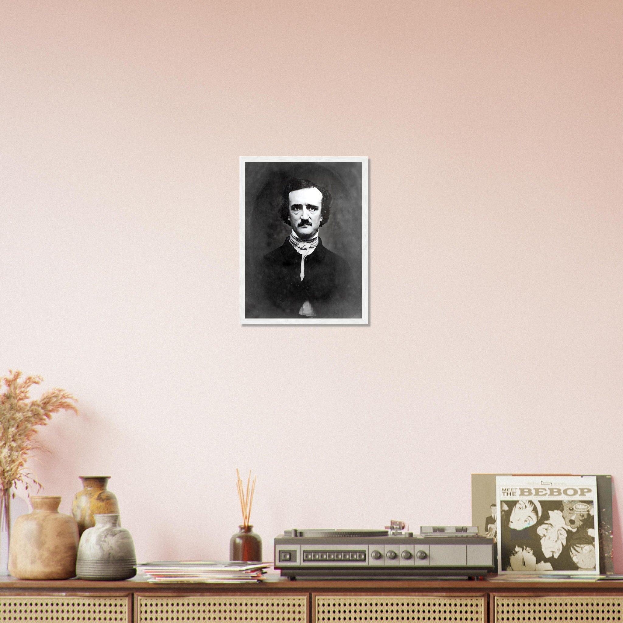 Edgar Allan Poe Framed, The Raven, American Poet Writer - Edgar Allan Poe Framed Print - WallArtPrints4U