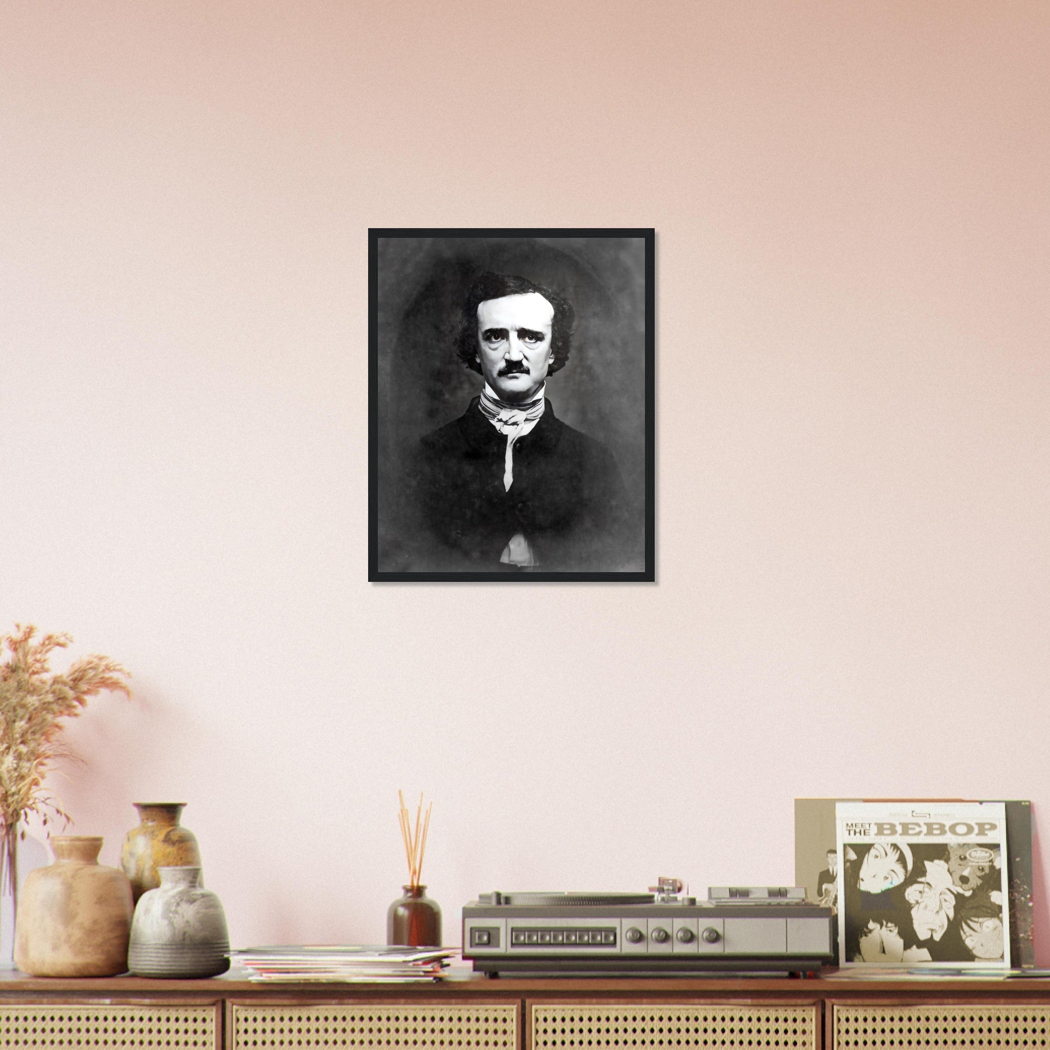 Edgar Allan Poe Framed, The Raven, American Poet Writer - Edgar Allan Poe Framed Print - WallArtPrints4U