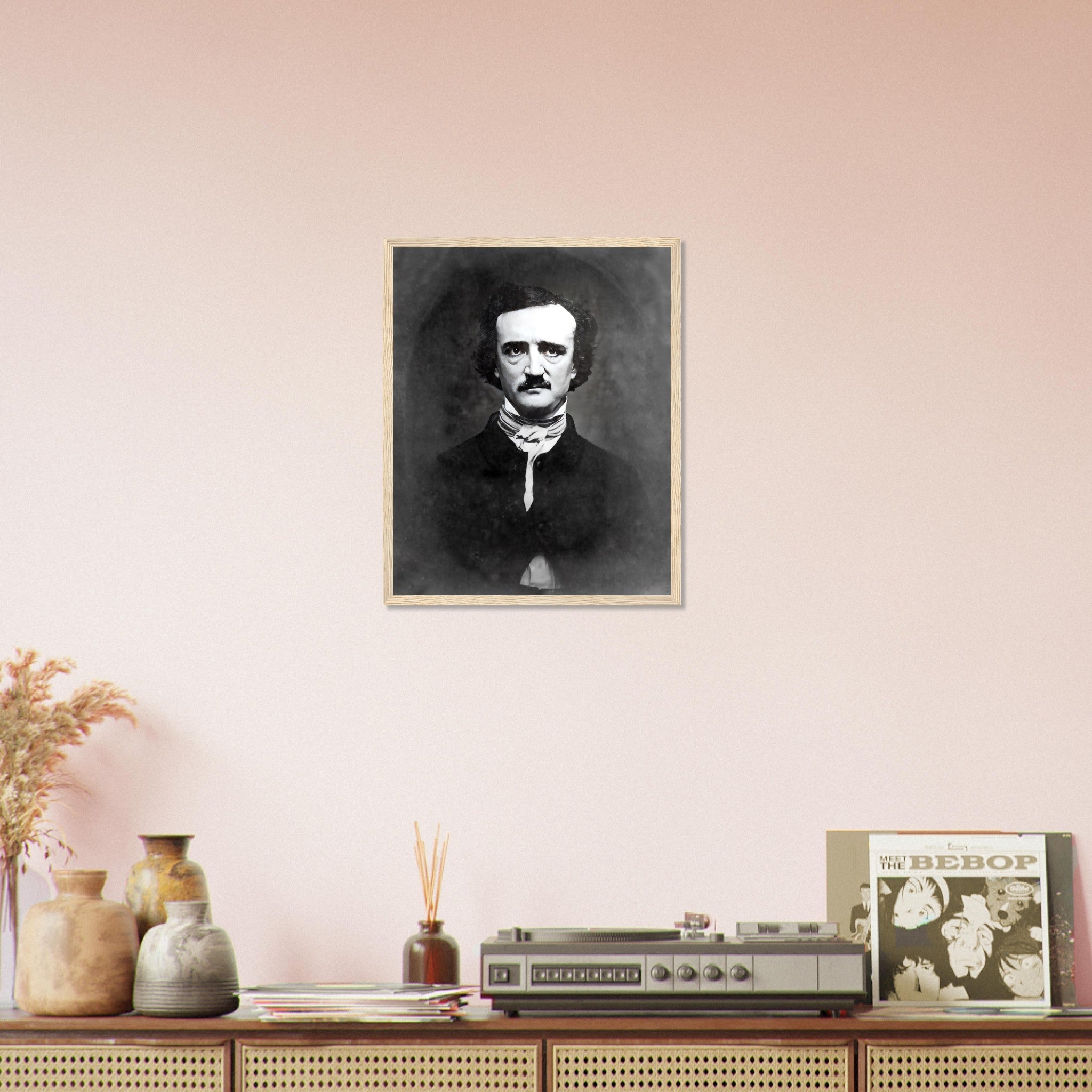 Edgar Allan Poe Framed, The Raven, American Poet Writer - Edgar Allan Poe Framed Print - WallArtPrints4U