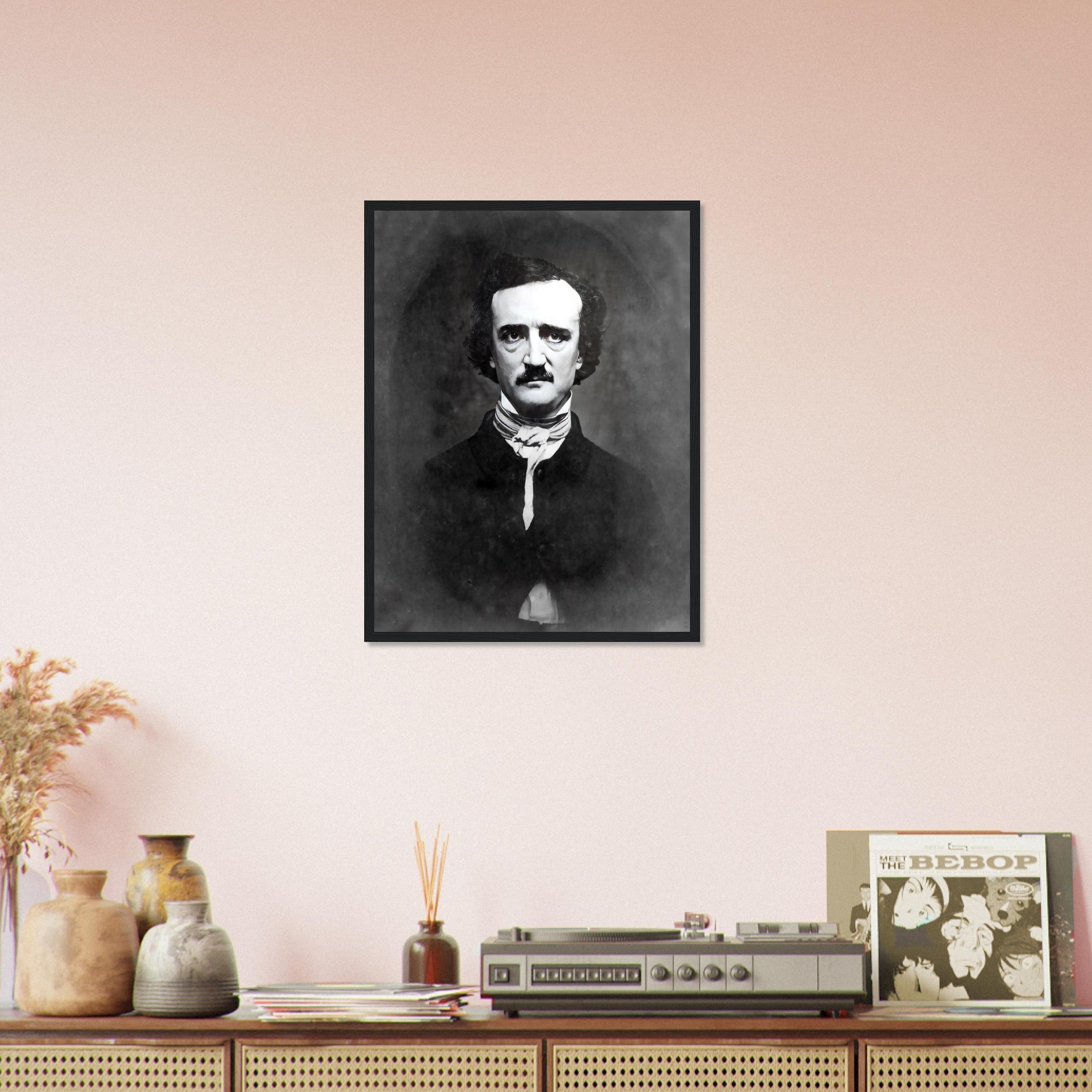 Edgar Allan Poe Framed, The Raven, American Poet Writer - Edgar Allan Poe Framed Print - WallArtPrints4U