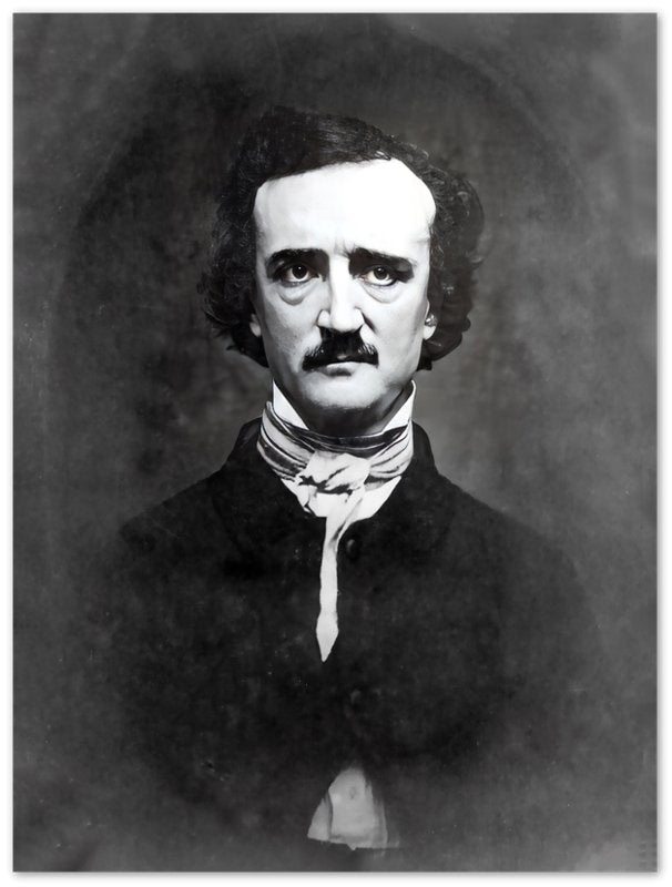 Edgar Allan Poe Poster, The Raven, American Poet Writer - Edgar Allan Poe Print - WallArtPrints4U