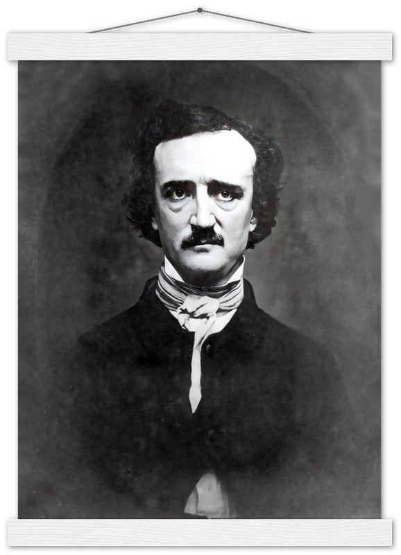 Edgar Allan Poe Poster, The Raven, American Poet Writer - Edgar Allan Poe Print - WallArtPrints4U
