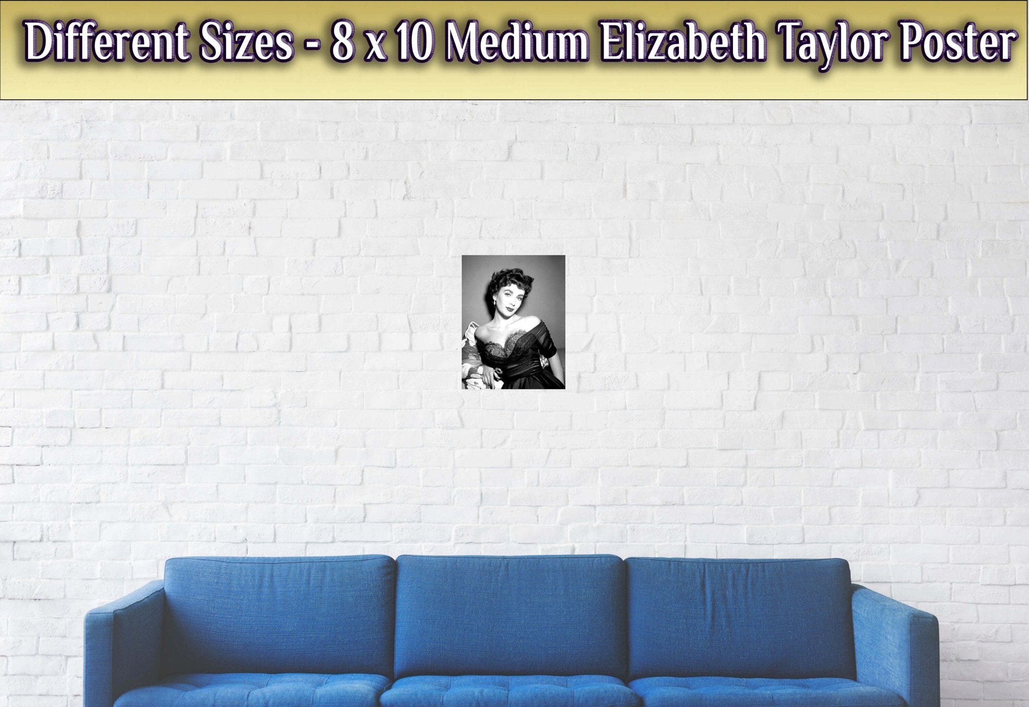 Elizabeth Taylor Poster, Sex Symbol, Rare Photo - Iconic Elizabeth Taylor Print - Hollywood Silver Screen Star - WallArtPrints4U