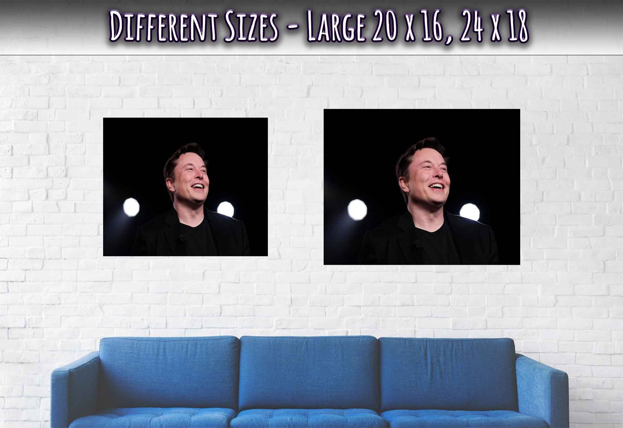 Elon Musk Poster, Worlds Richest Person, Photo Portrait - Elon Musk Print - WallArtPrints4U