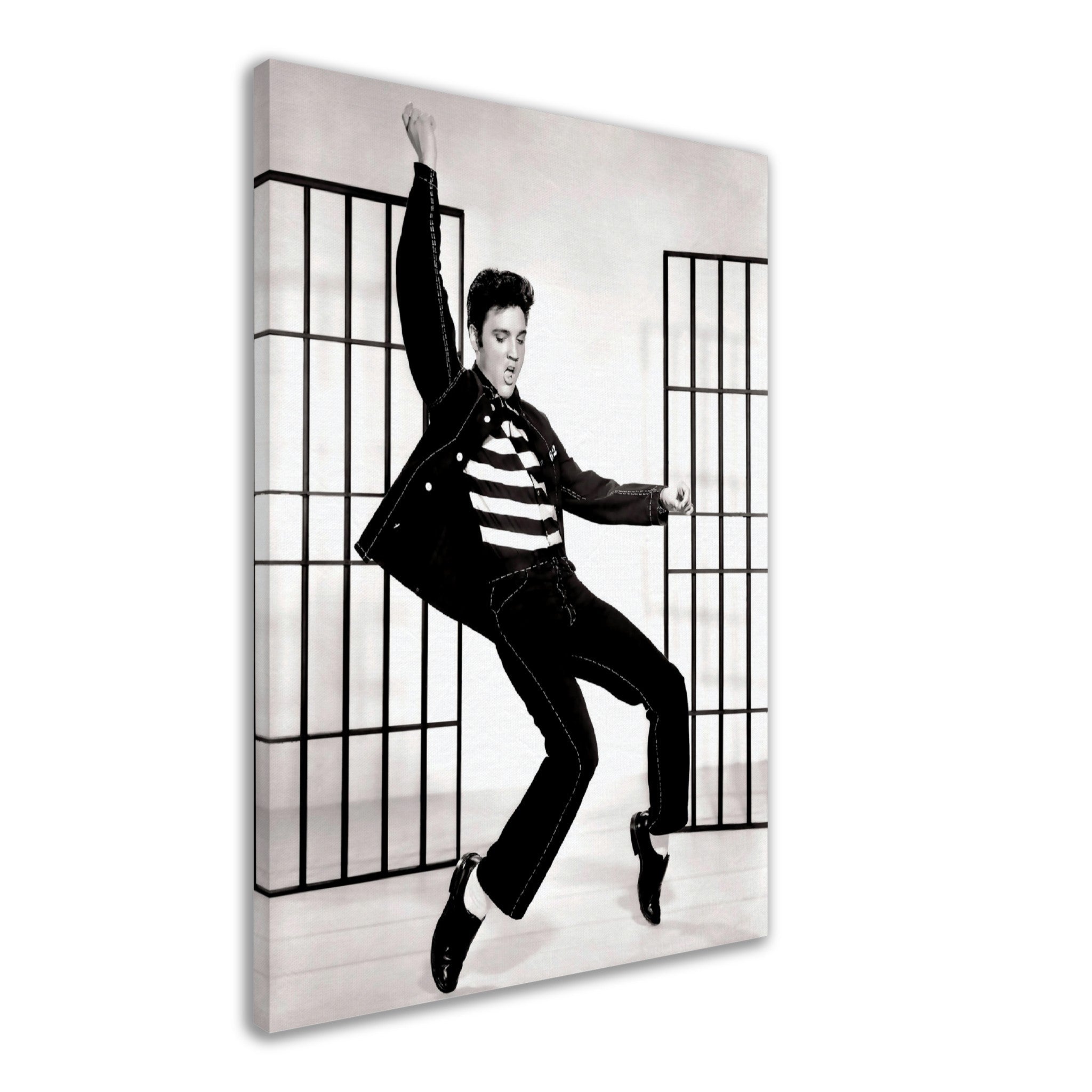 Elvis Presley Canvas, Jail House Rock, Vintage Photo - Iconic Elvis Presley Canvas Print - WallArtPrints4U