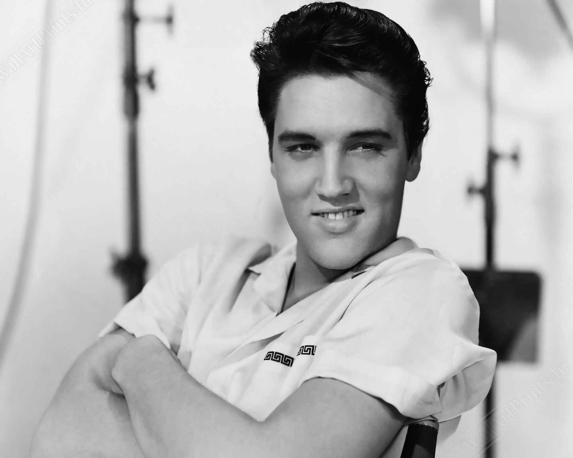 Elvis Presley Canvas, Male Sex Symbol, Vintage Photo - Iconic Elvis Presley Canvas Print - The King From 1958 - WallArtPrints4U