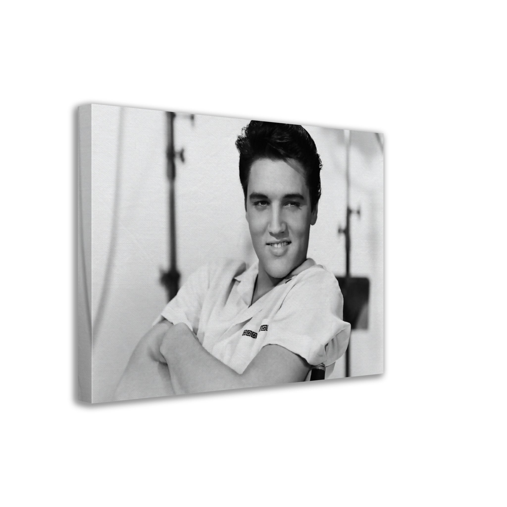 Elvis Presley Canvas, Male Sex Symbol, Vintage Photo - Iconic Elvis Presley Canvas Print - The King From 1958 - WallArtPrints4U