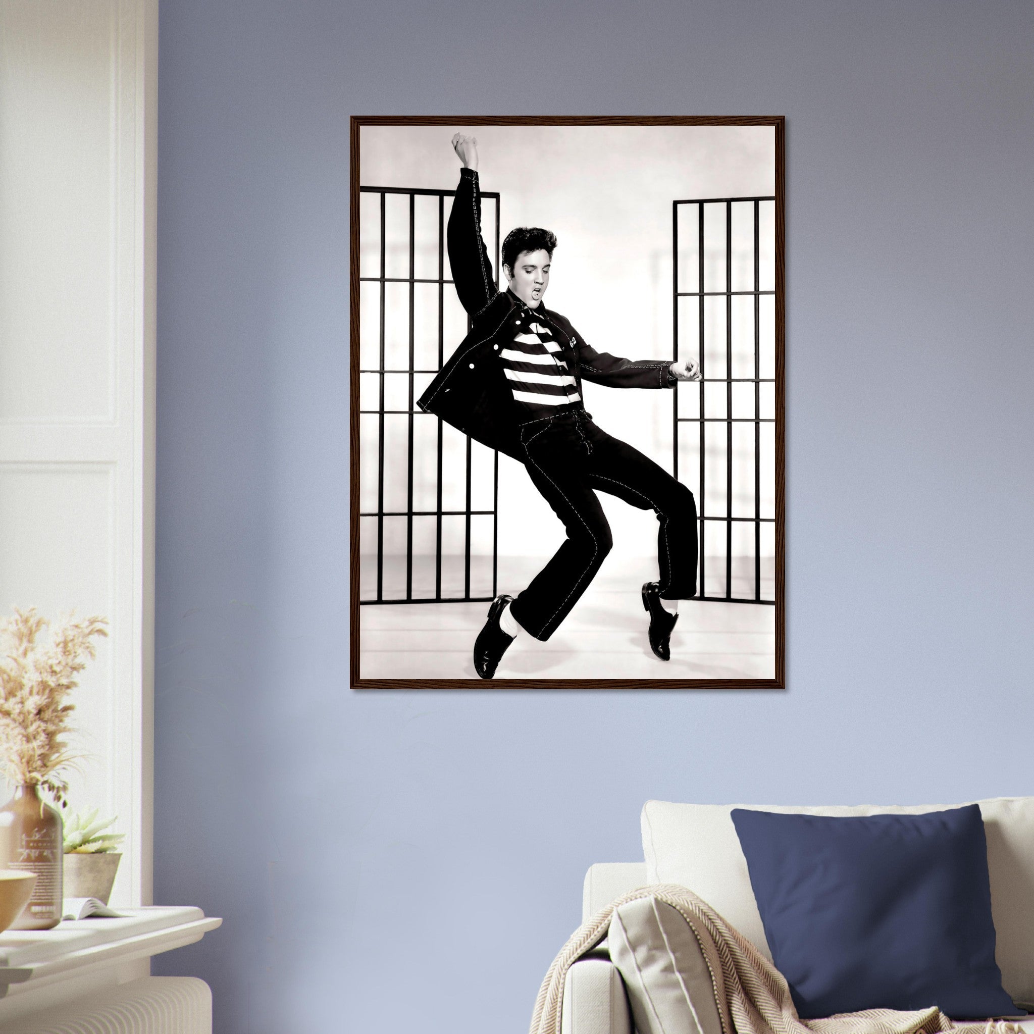 Elvis Presley Framed, Jail House Rock, Vintage Photo - Iconic Elvis Presley Framed Print - WallArtPrints4U