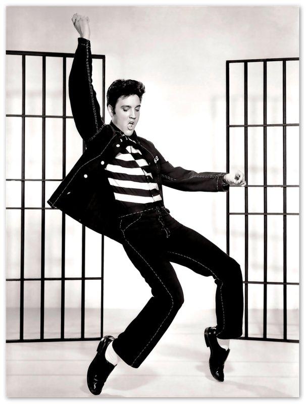 Elvis Presley Poster, Jail House Rock, Vintage Photo - Iconic Elvis Presley Print - WallArtPrints4U