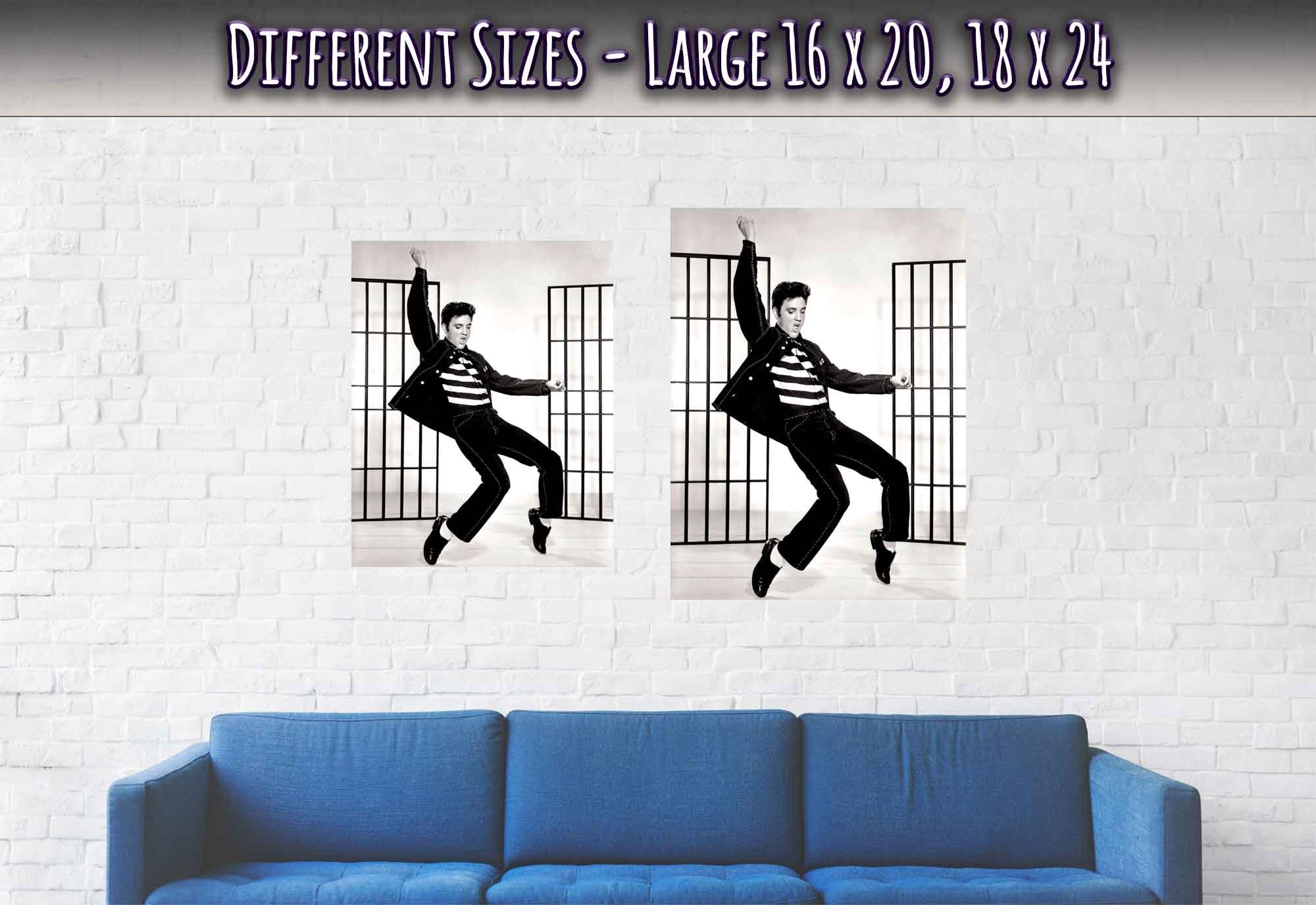 Elvis Presley Poster, Jail House Rock, Vintage Photo - Iconic Elvis Presley Print - WallArtPrints4U