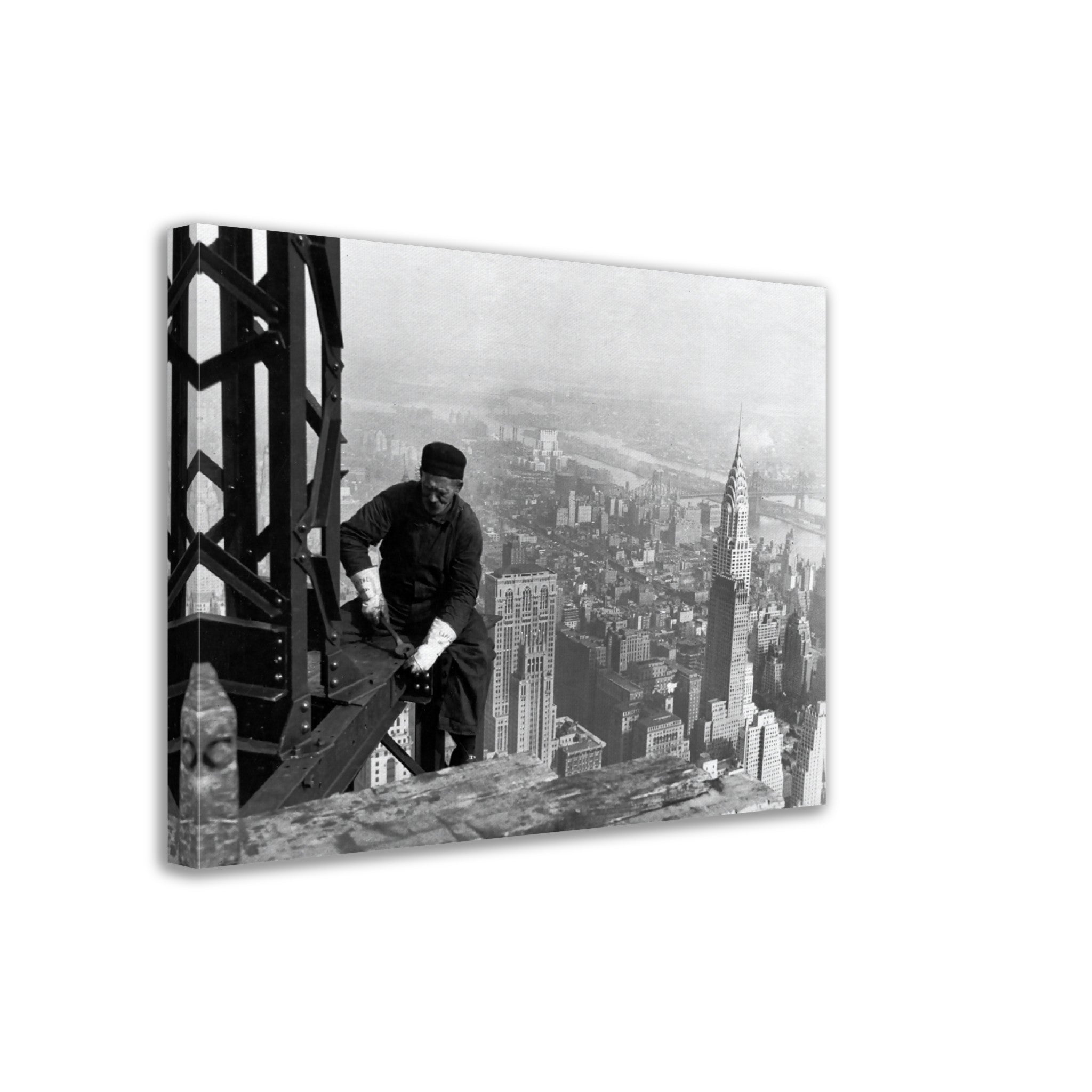 Empire State Worker Canvas Print, Vintage Canvas From 1930, Lewis Hine - Daring New York Construction Workers - WallArtPrints4U