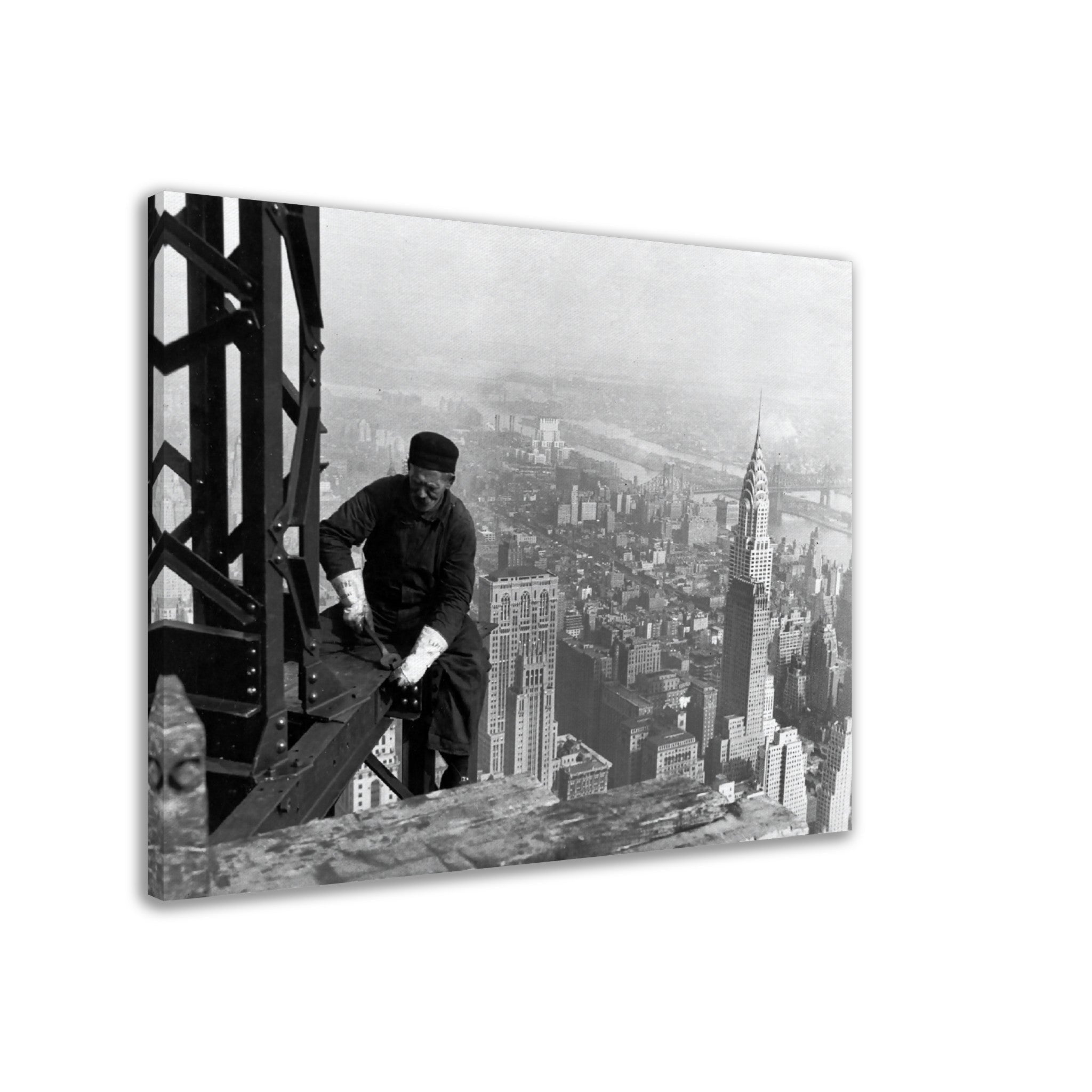 Empire State Worker Canvas Print, Vintage Canvas From 1930, Lewis Hine - Daring New York Construction Workers - WallArtPrints4U