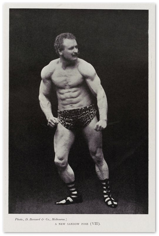 Eugen Sandow Poster, Victorian Bodybuilder, Vintage Photo Eugen Sandow Print - Victorian Strongman Beefcake - WallArtPrints4U