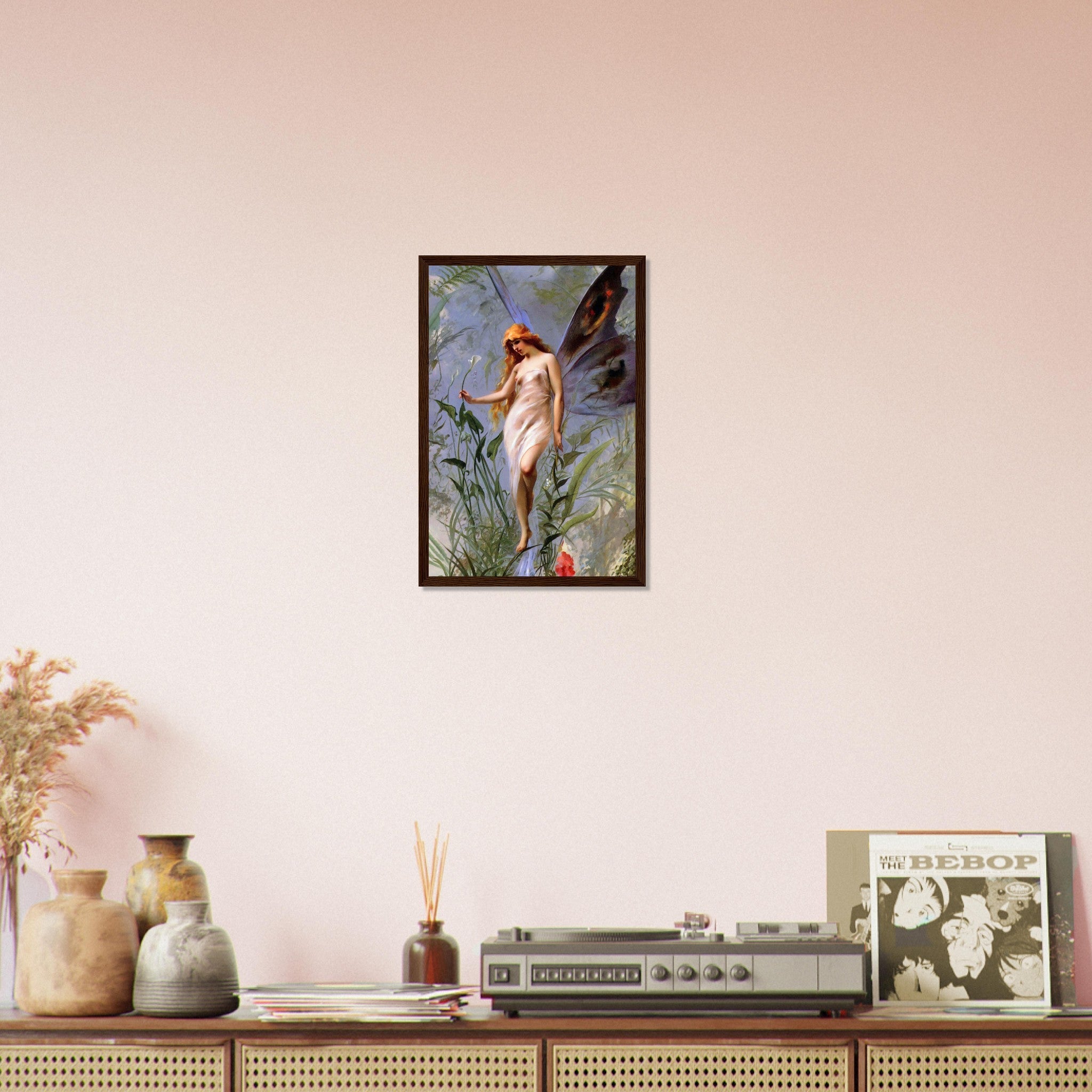 Fairy Framed Print, Lily Fairy Print, Luis Falero 1888 - WallArtPrints4U