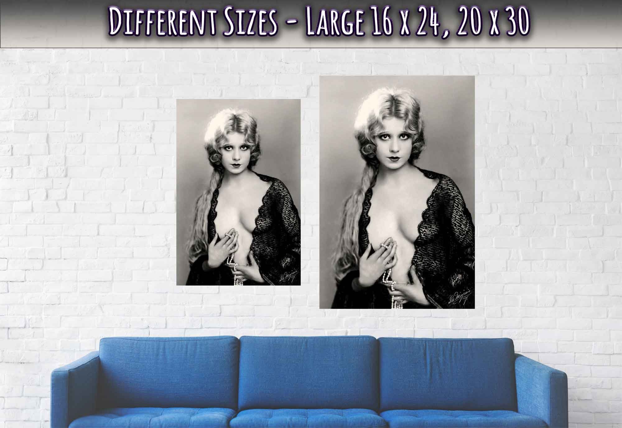 Faith Bacon Poster, Burlesque Dancer - Vintage Art - Retro Pin Up Girl Print - 1942 - WallArtPrints4U