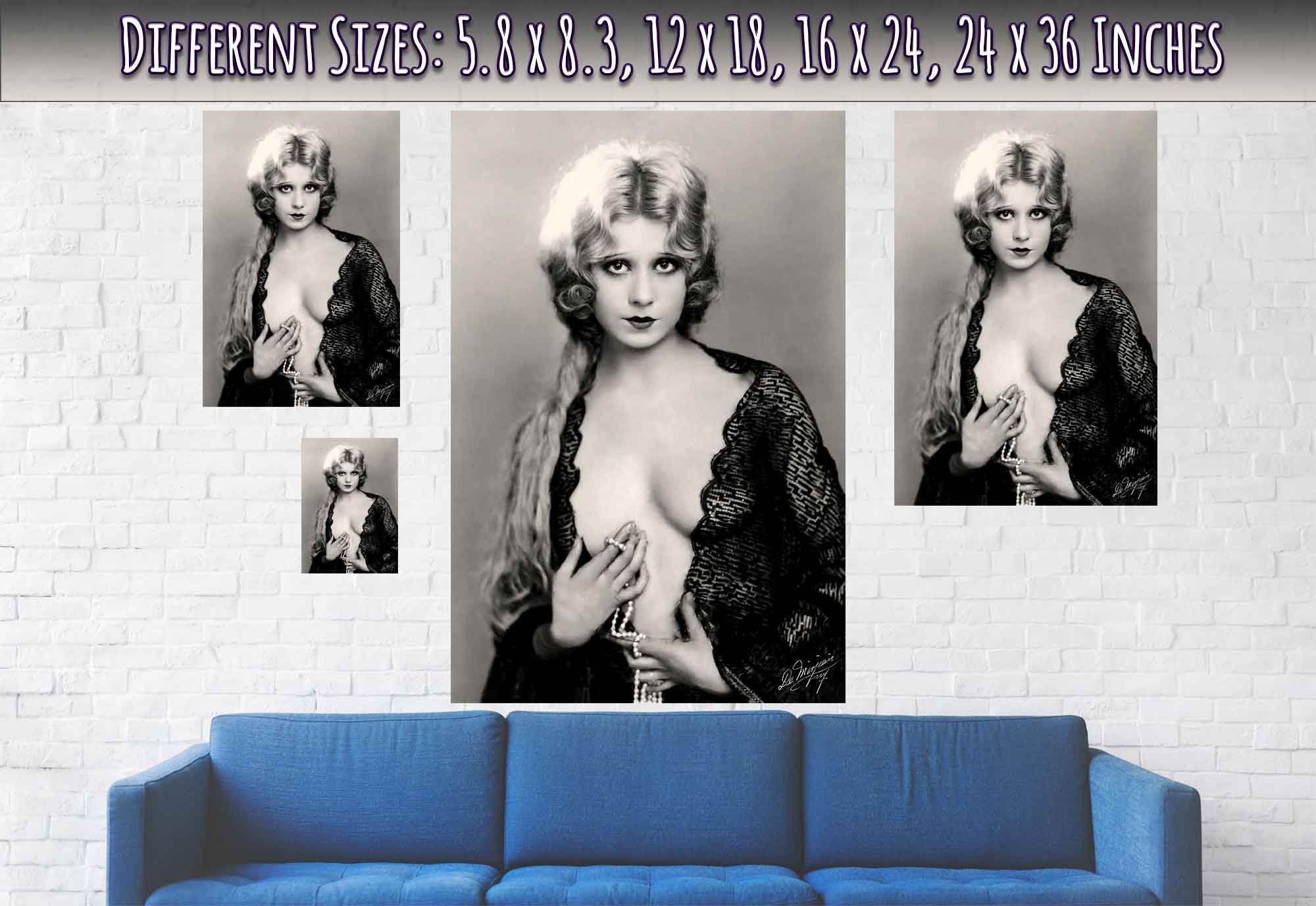 Faith Bacon Poster, Burlesque Dancer - Vintage Art - Retro Pin Up Girl Print - 1942 - WallArtPrints4U