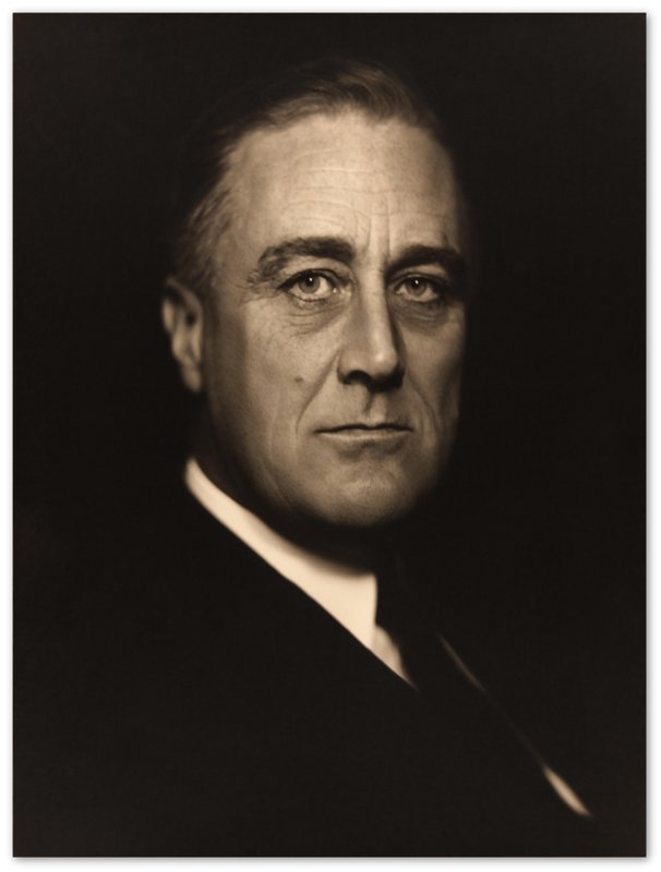 Fdr Poster, Greatest American President Of The 20th Century, Vintage Photo - Iconic Fdr Print - 32nd Potus - WallArtPrints4U