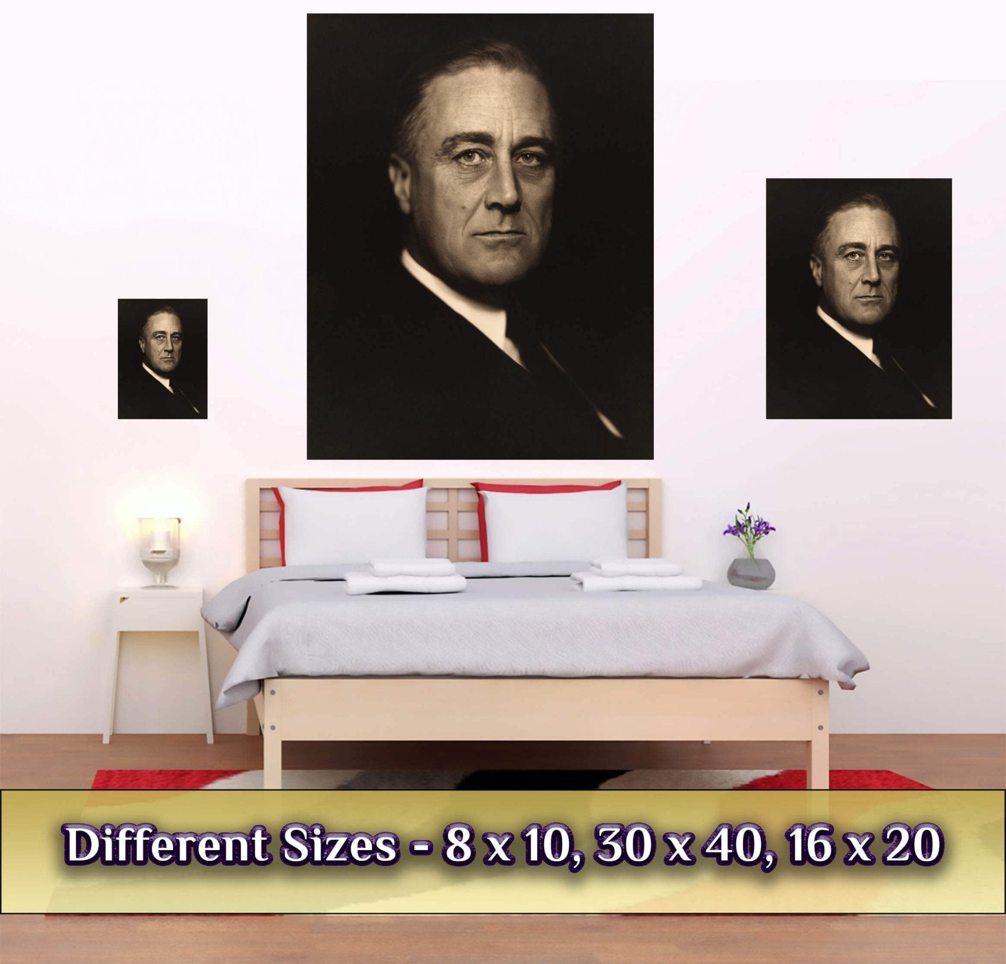 Fdr Poster, Greatest American President Of The 20th Century, Vintage Photo - Iconic Fdr Print - 32nd Potus - WallArtPrints4U