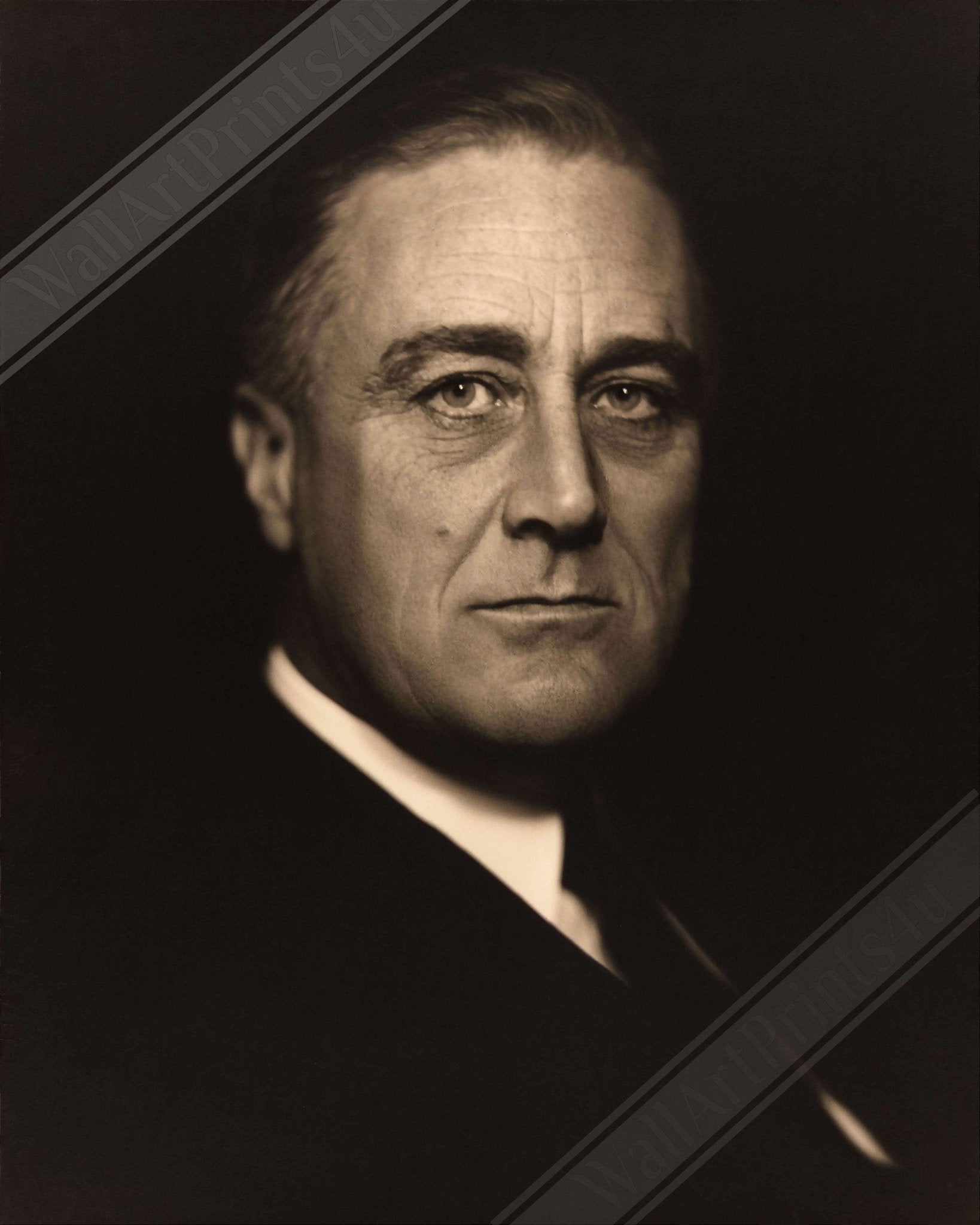 Fdr Poster, Greatest American President Of The 20th Century, Vintage Photo - Iconic Fdr Print - 32nd Potus - WallArtPrints4U