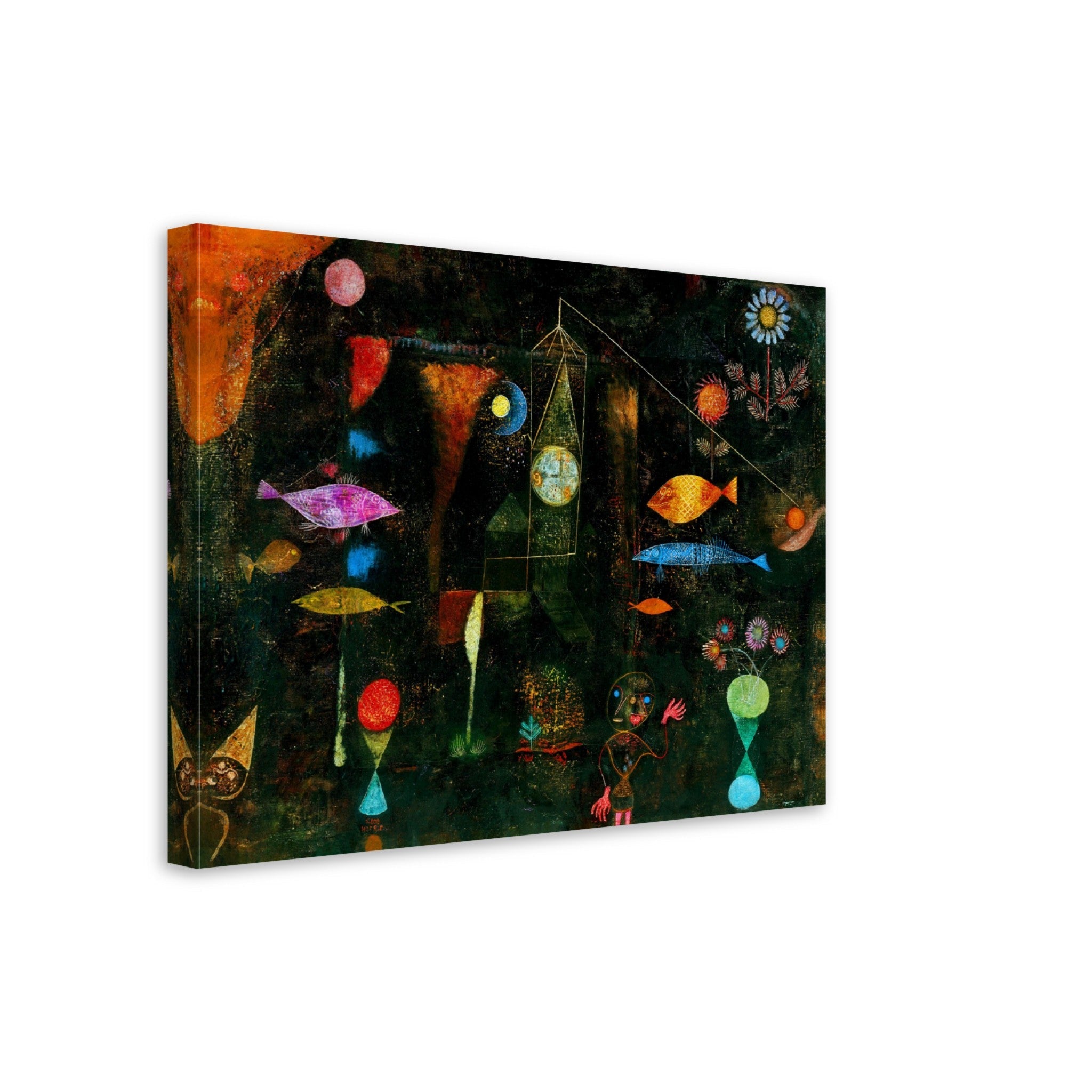 Fish Magic Canvas Print, Paul Klee Canvass Abstract Fish Magic Art - WallArtPrints4U