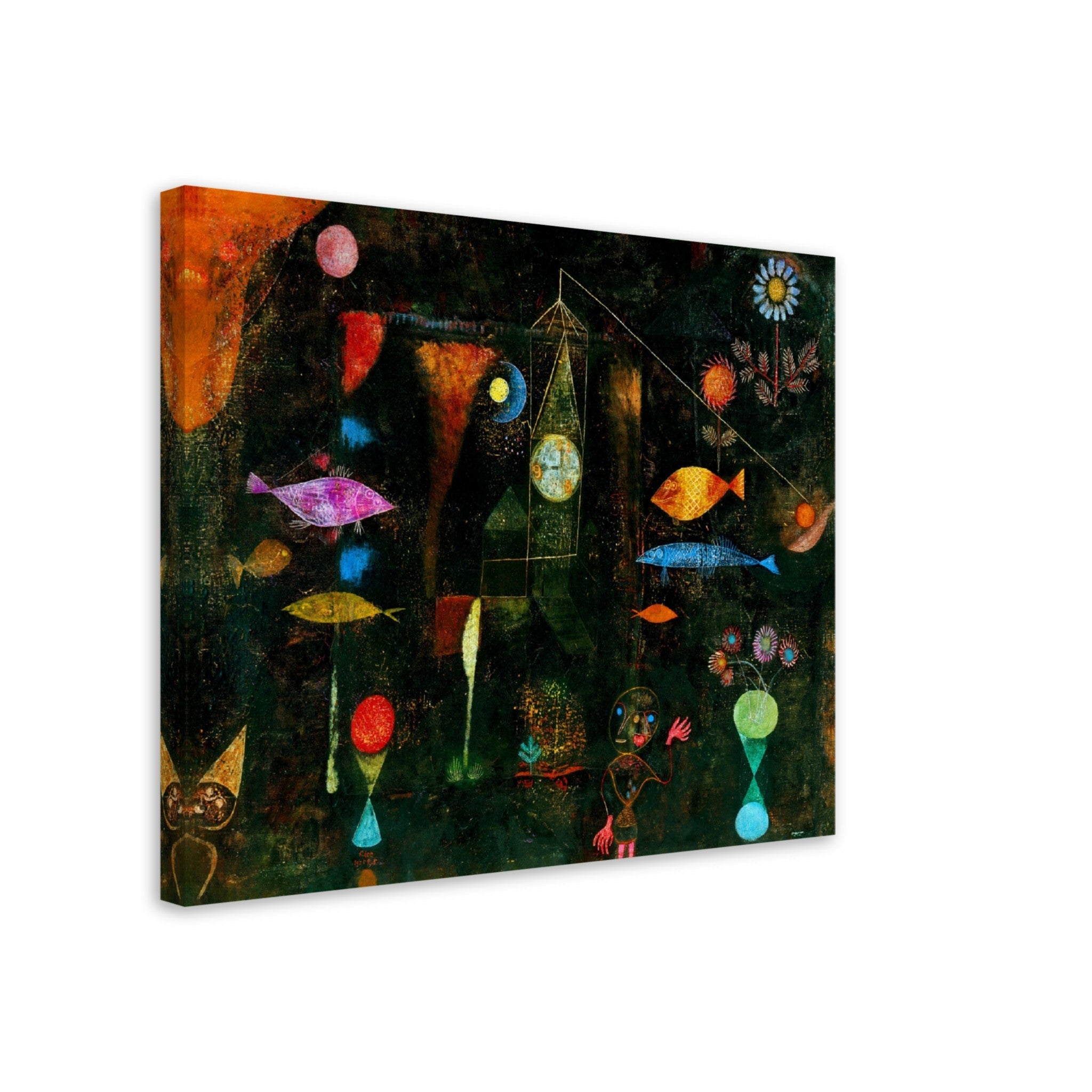 Fish Magic Canvas Print, Paul Klee Canvass Abstract Fish Magic Art - WallArtPrints4U