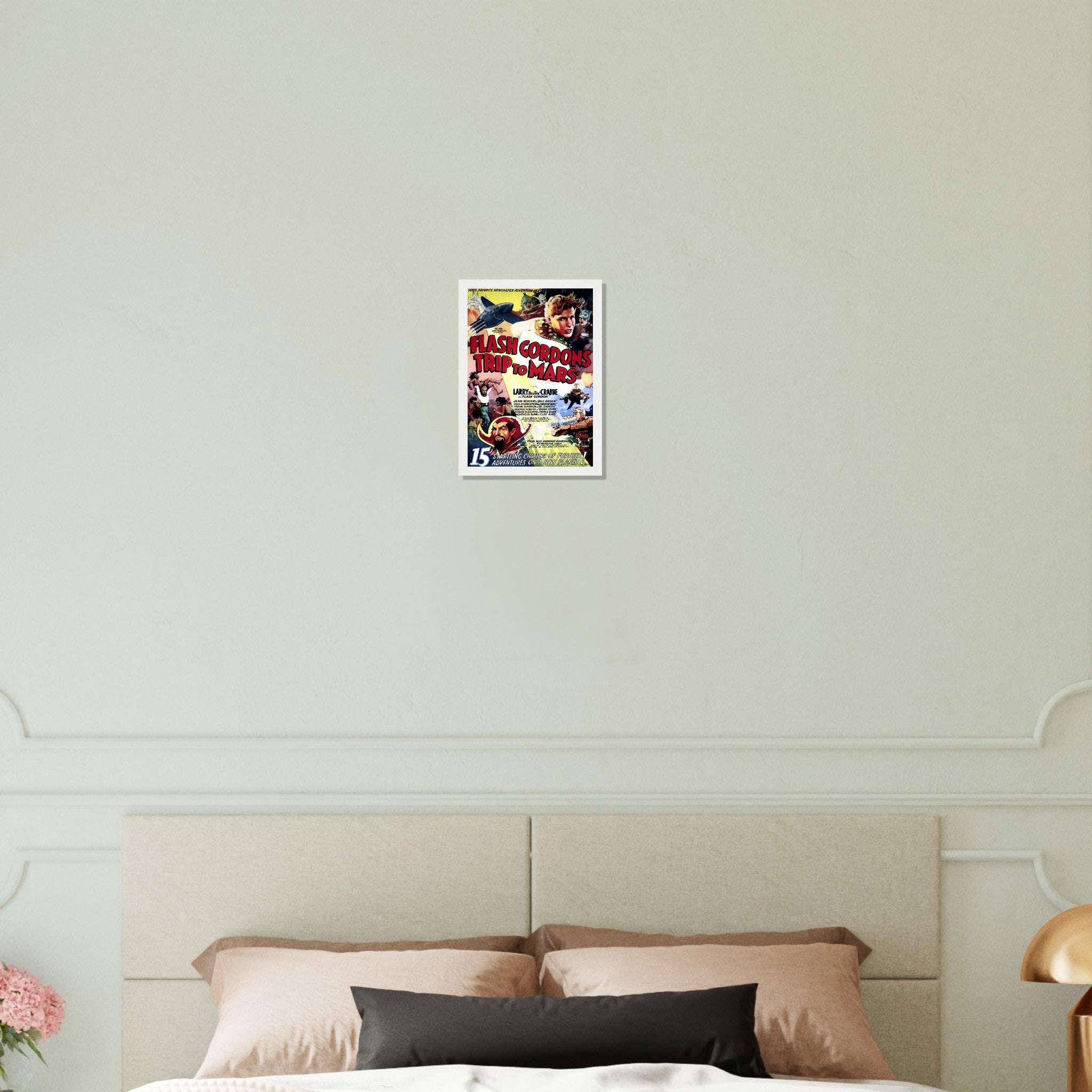 Flash Gordon Framed Print , Vintage Movie 1938 Framed Film Art Print - Larry Buster Crabbe, Jean Rogers - WallArtPrints4U