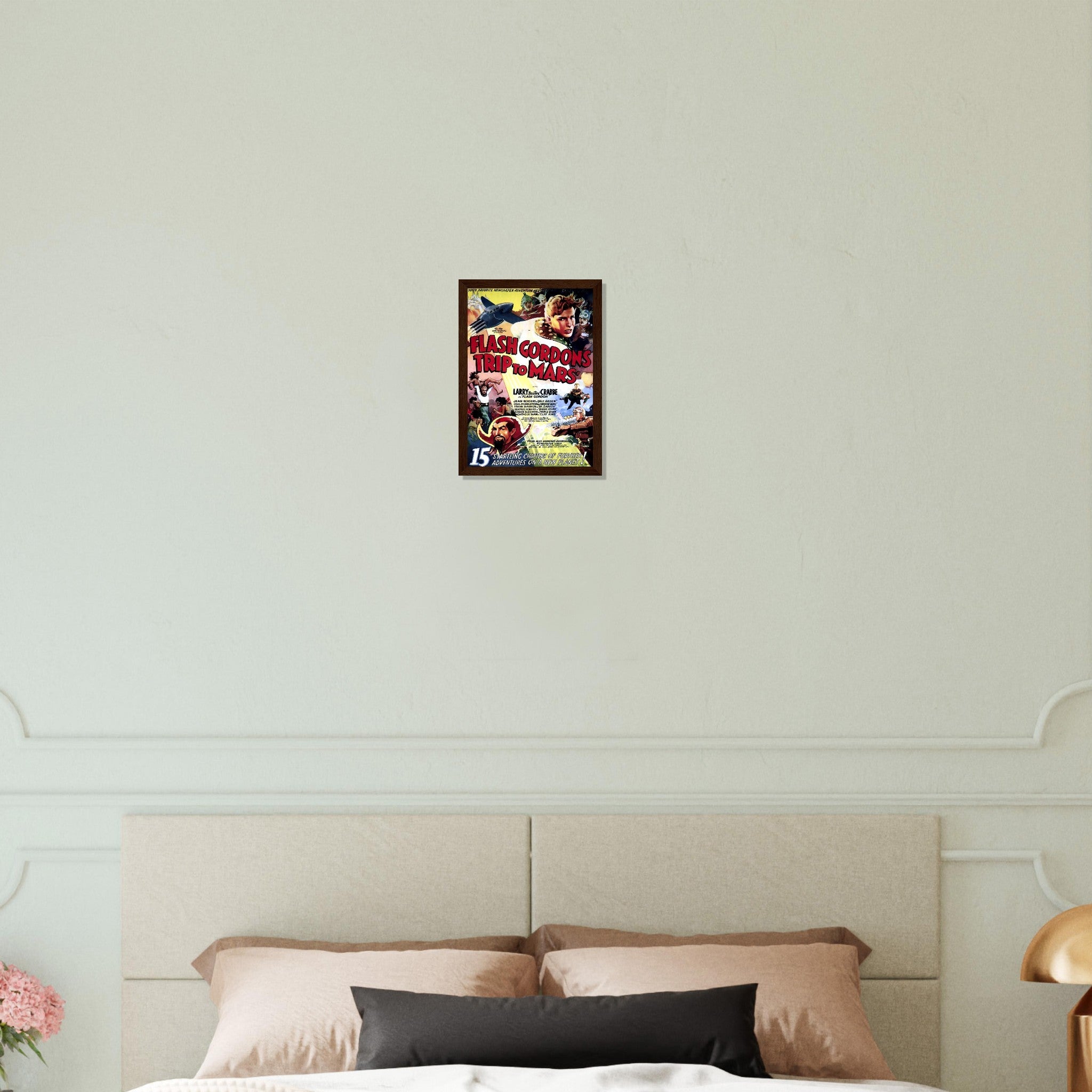 Flash Gordon Framed Print , Vintage Movie 1938 Framed Film Art Print - Larry Buster Crabbe, Jean Rogers - WallArtPrints4U