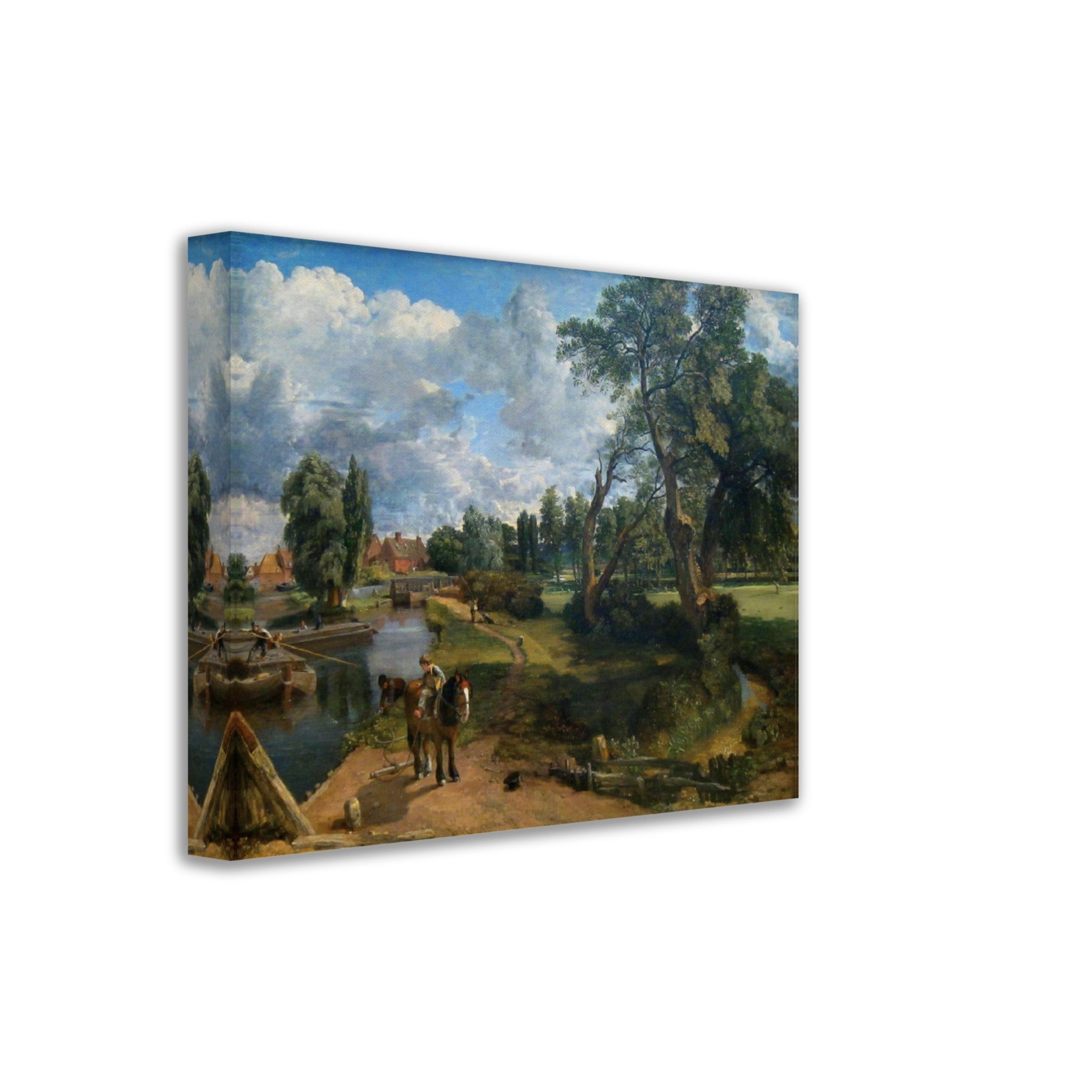 Flatford Mill Canvas, John Constable Flatford Mill Canvas Print - WallArtPrints4U