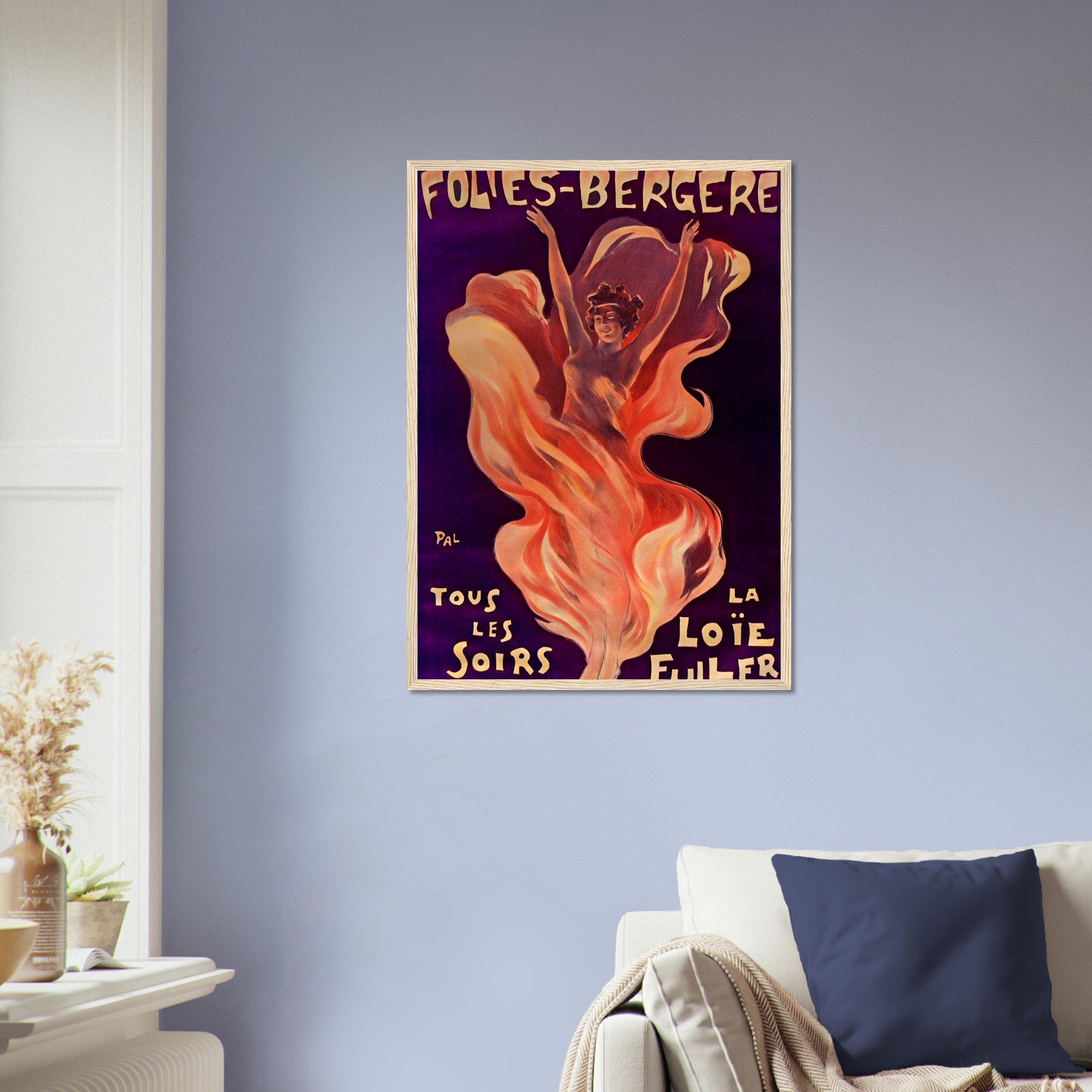 Folie Bergere Framed - La Loie Fuller 1900s - French Framed Folie Bergere Framed Print American Dancer Loie Fuller - WallArtPrints4U