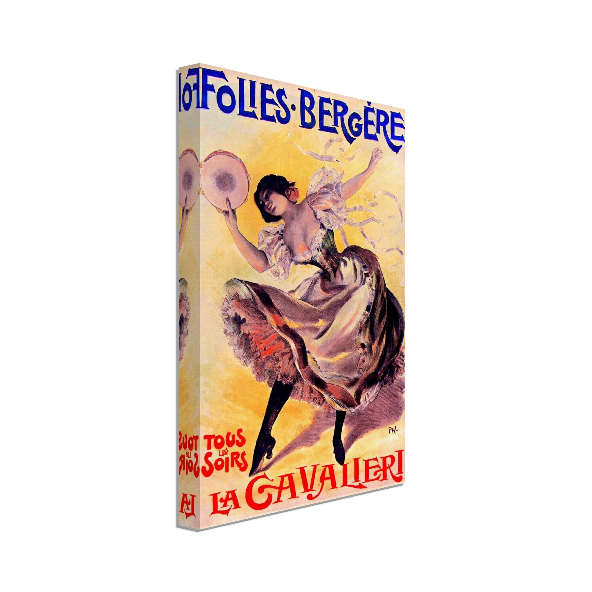 Folies Bergere Canvas La Cavalieri 1897 - Folie Bergere Canvas Print Jean De Paleologu - WallArtPrints4U