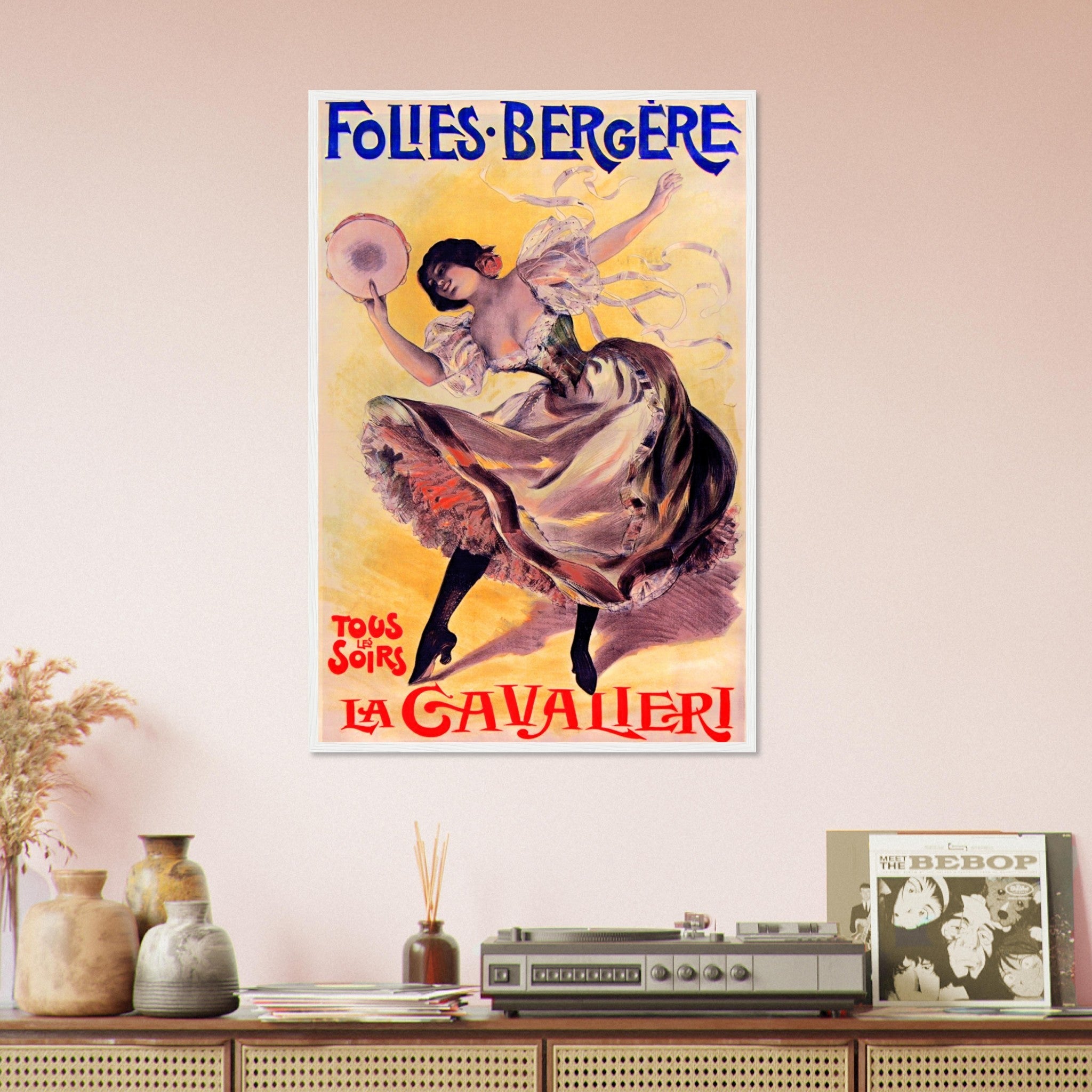 Folies Bergere Framed La Cavalieri 1897 - Folie Bergere Framed Print Jean De Paleologu - WallArtPrints4U