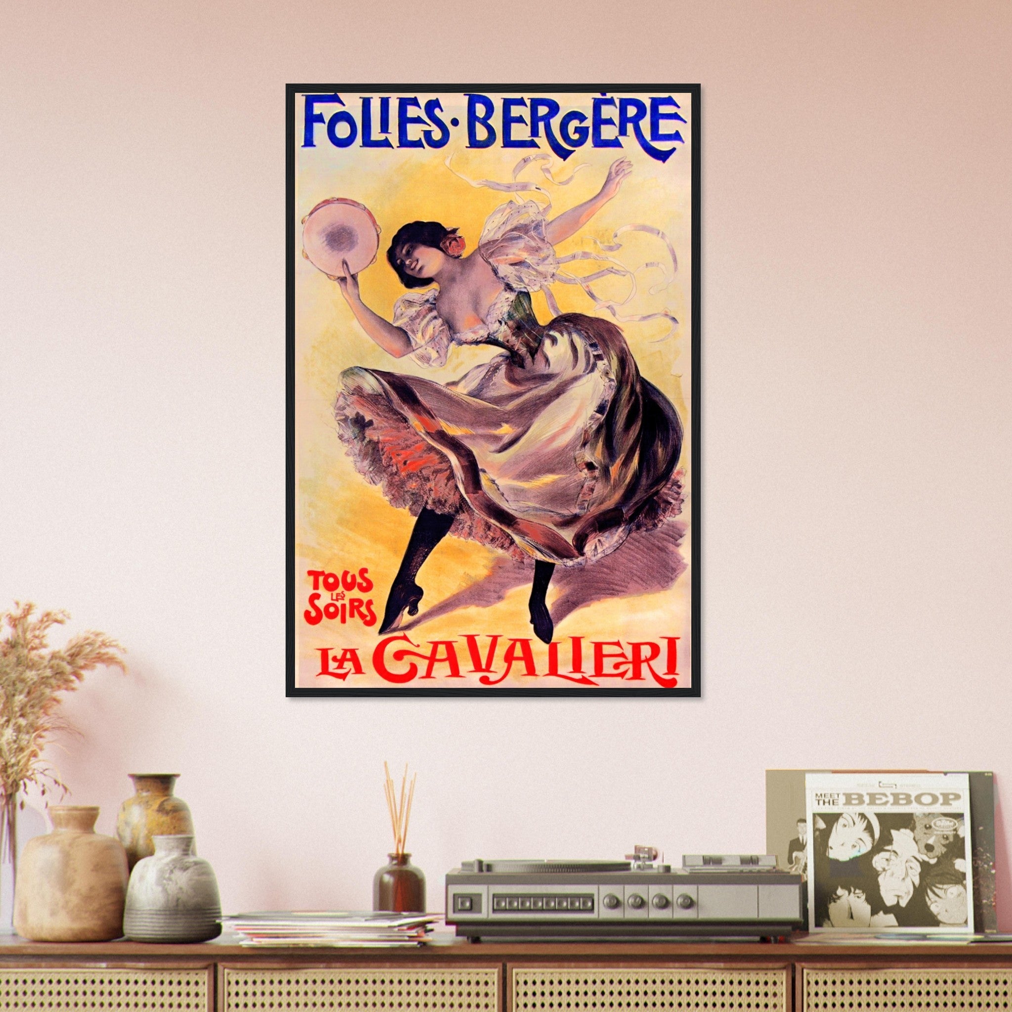 Folies Bergere Framed La Cavalieri 1897 - Folie Bergere Framed Print Jean De Paleologu - WallArtPrints4U