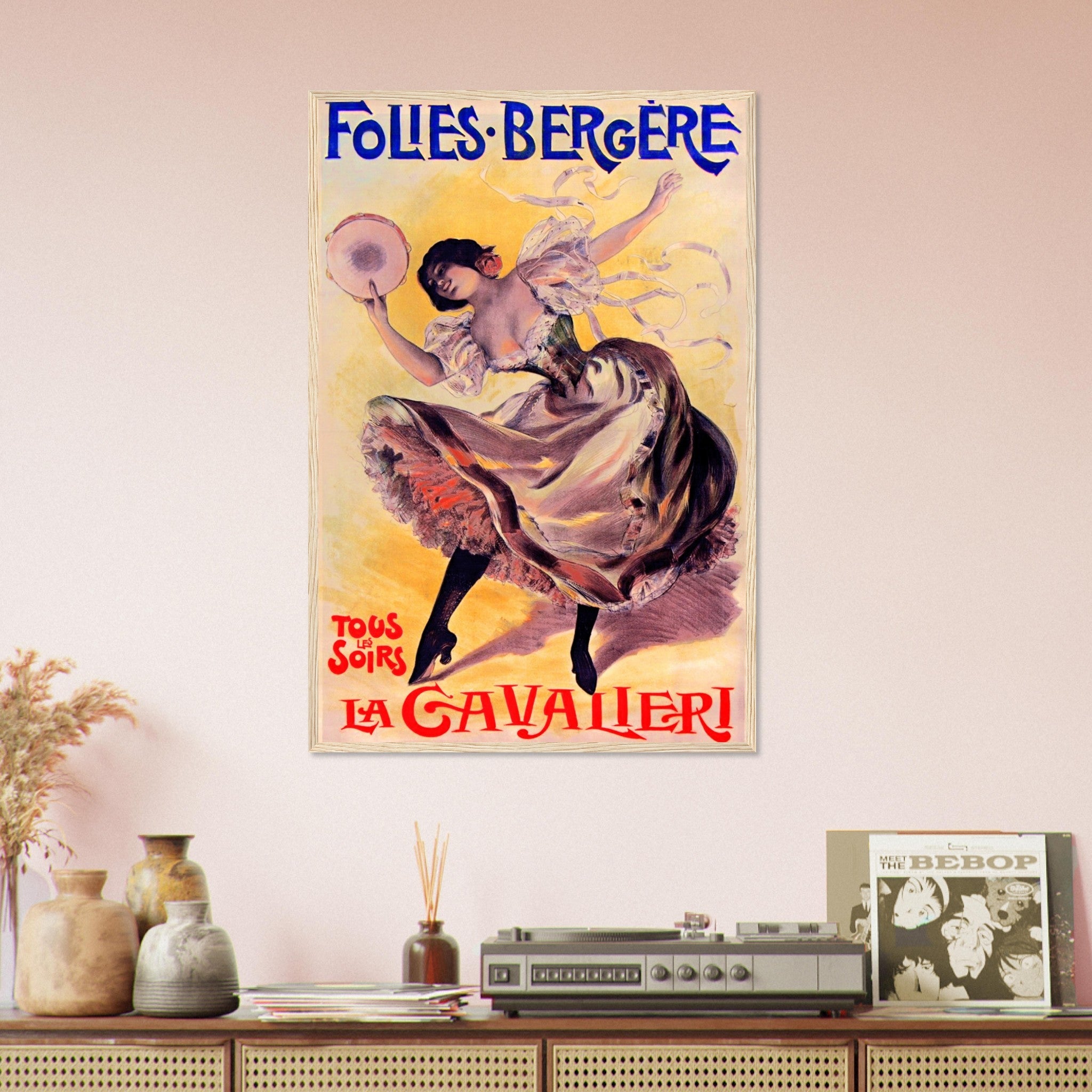 Folies Bergere Framed La Cavalieri 1897 - Folie Bergere Framed Print Jean De Paleologu - WallArtPrints4U