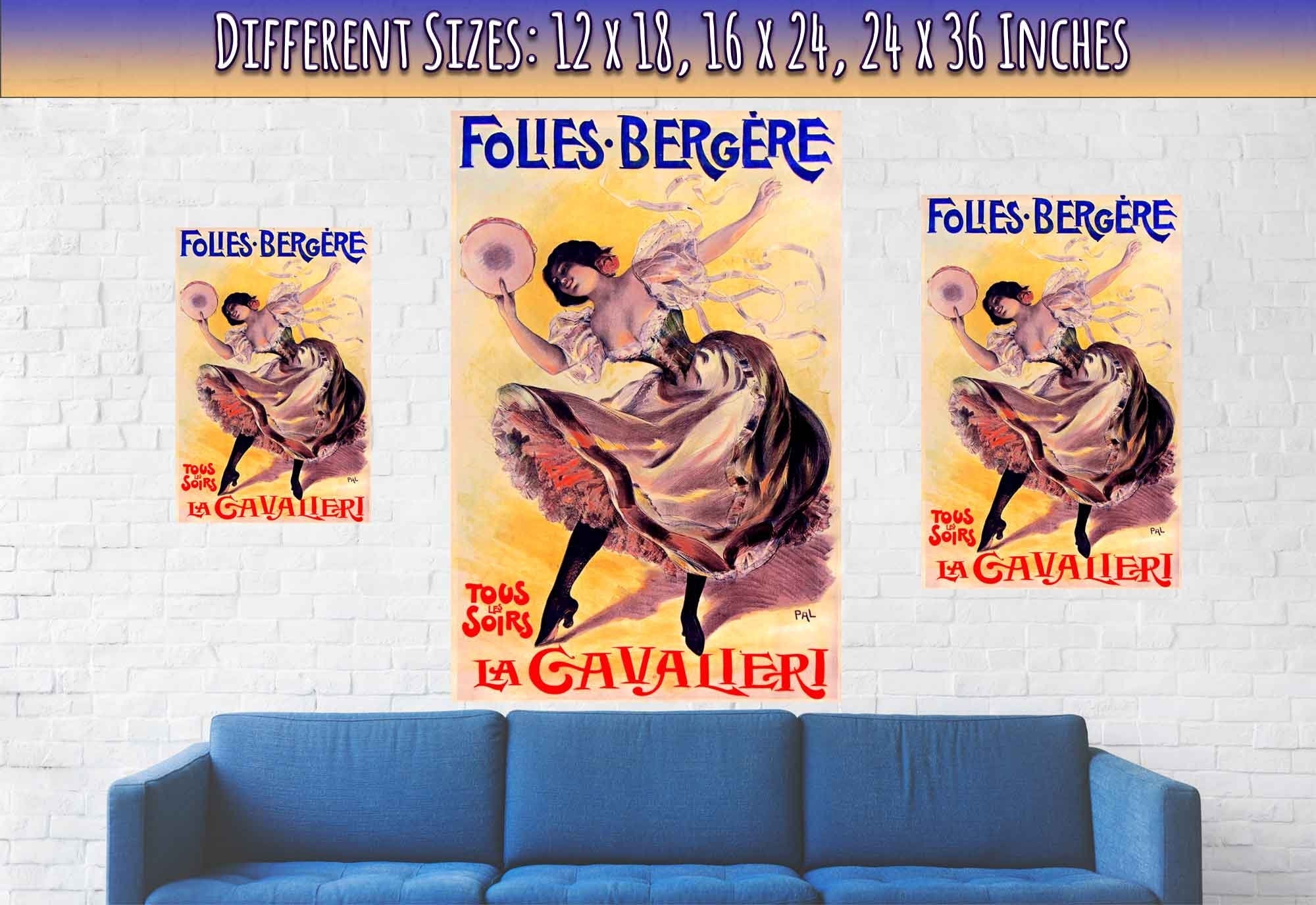 Folies Bergere Poster La Cavalieri 1897 - Folie Bergere Print Jean De Paleologu - WallArtPrints4U