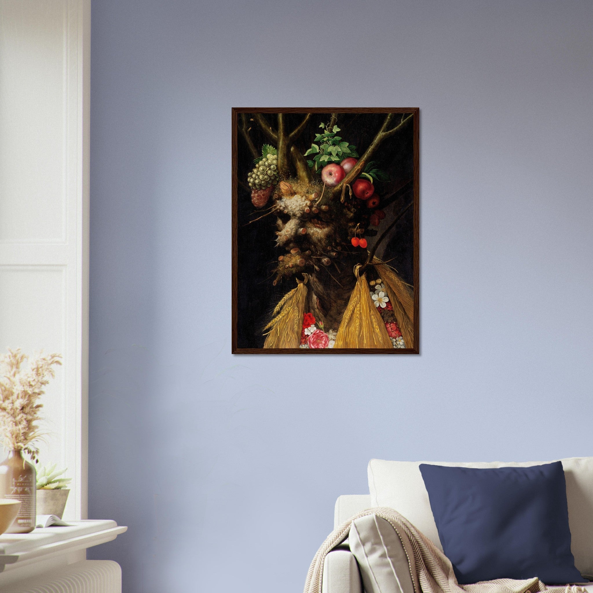 Four Seasons In One Head Framed Print - Giuseppe Arcimboldo Framed - WallArtPrints4U