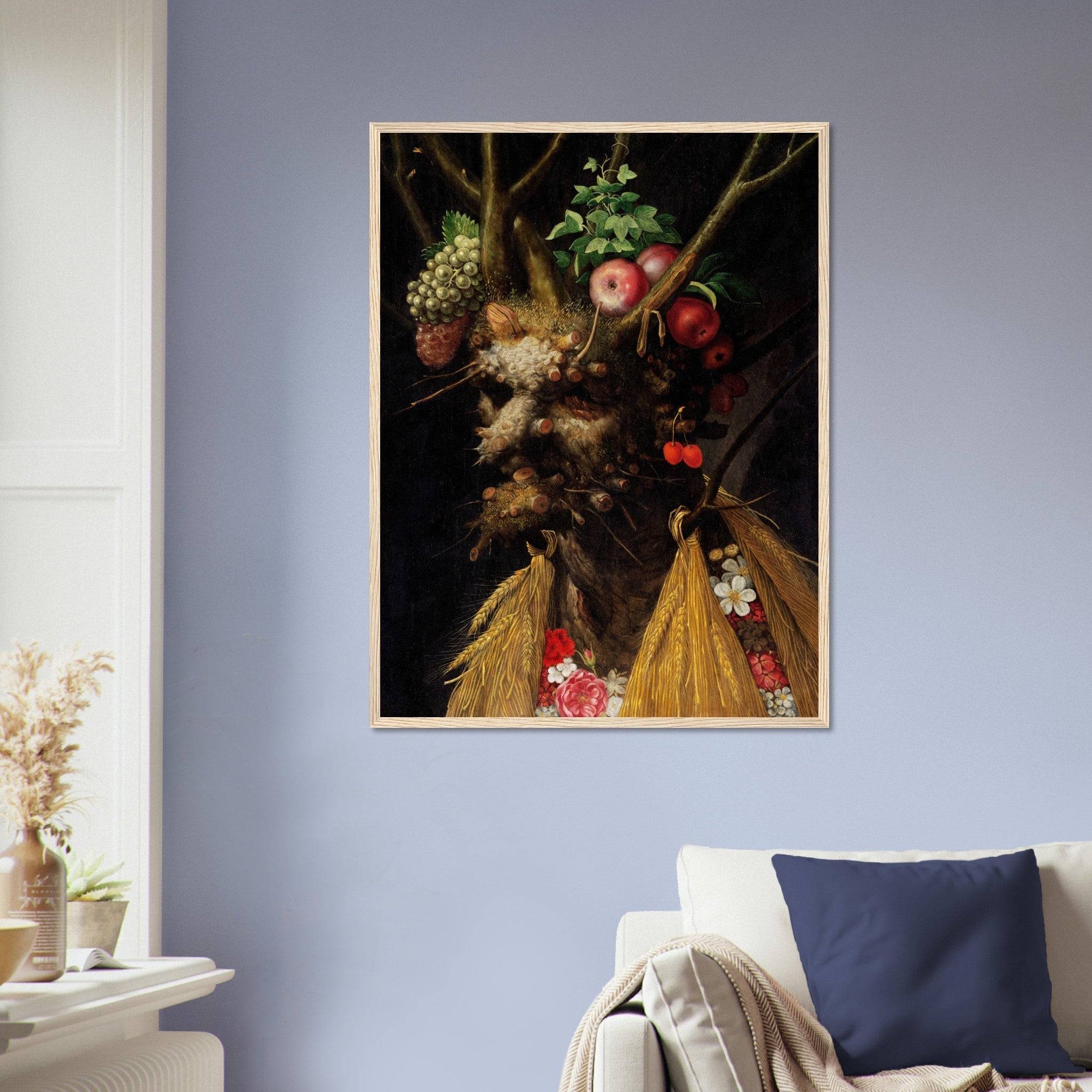 Four Seasons In One Head Framed Print - Giuseppe Arcimboldo Framed - WallArtPrints4U