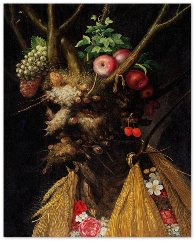 Four Seasons In One Head Poster - Giuseppe Arcimboldo Poster Print - WallArtPrints4U