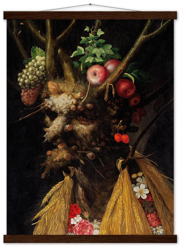 Four Seasons In One Head Poster - Giuseppe Arcimboldo Poster Print - WallArtPrints4U